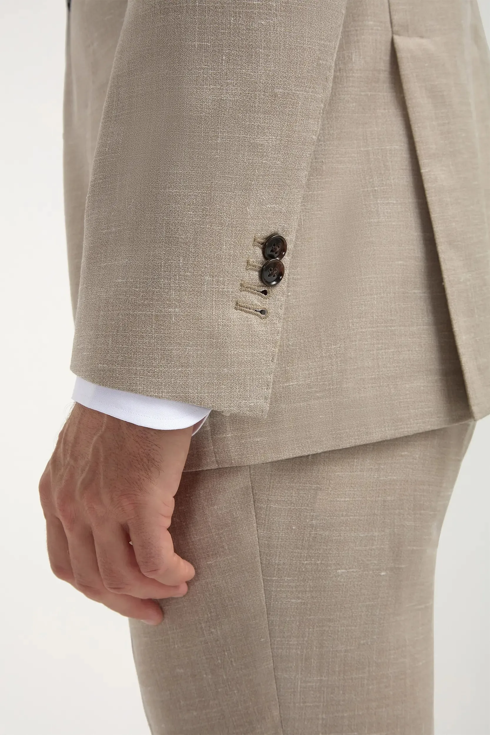 Virtual Mode Beige Suit - Made in Italy