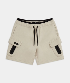 The Romaine Track Short - Stone Sweat Wicking Technology