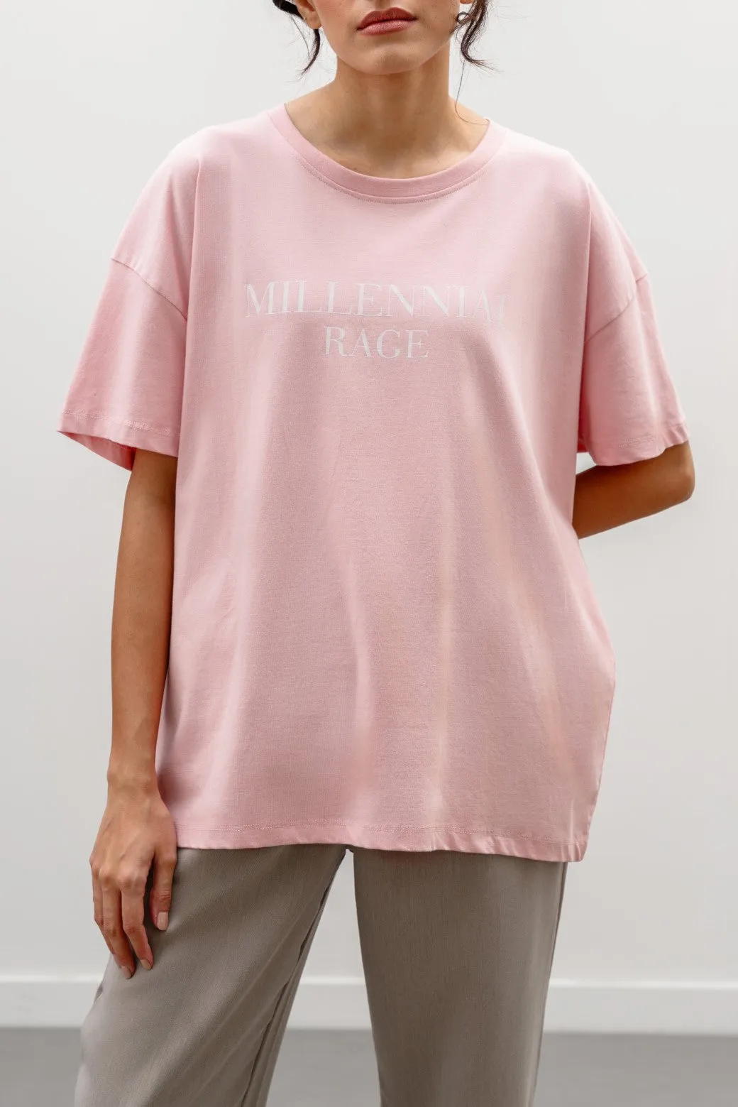 MILLENNIAL RAGE OVERSIZED TEE Water Repellent Coating SoftTouchFinish