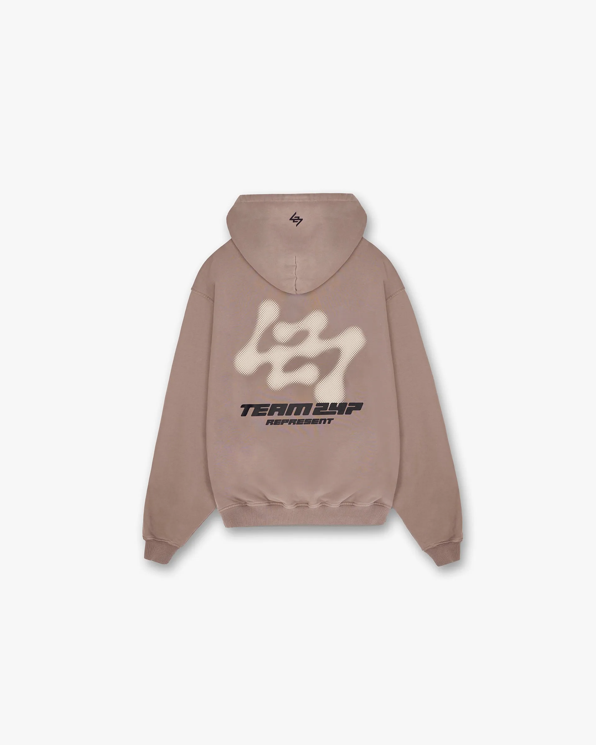 Comfy Basics 247 Future Terrains Oversized Hoodie - Umber