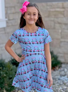 Golf Cart Cutie Twirl Dress Sharp Edge Flattering Style Fit