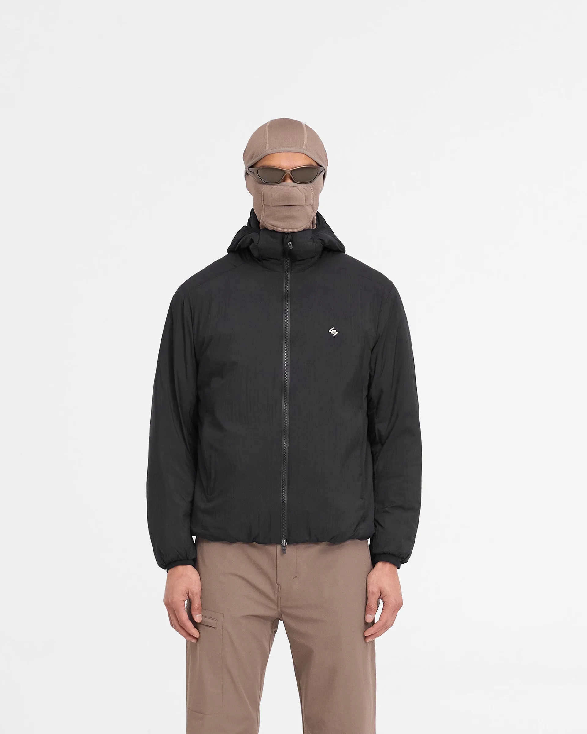 Team 247 Insulated Jacket - Black FlexibleHoodDesign Thermal Lining