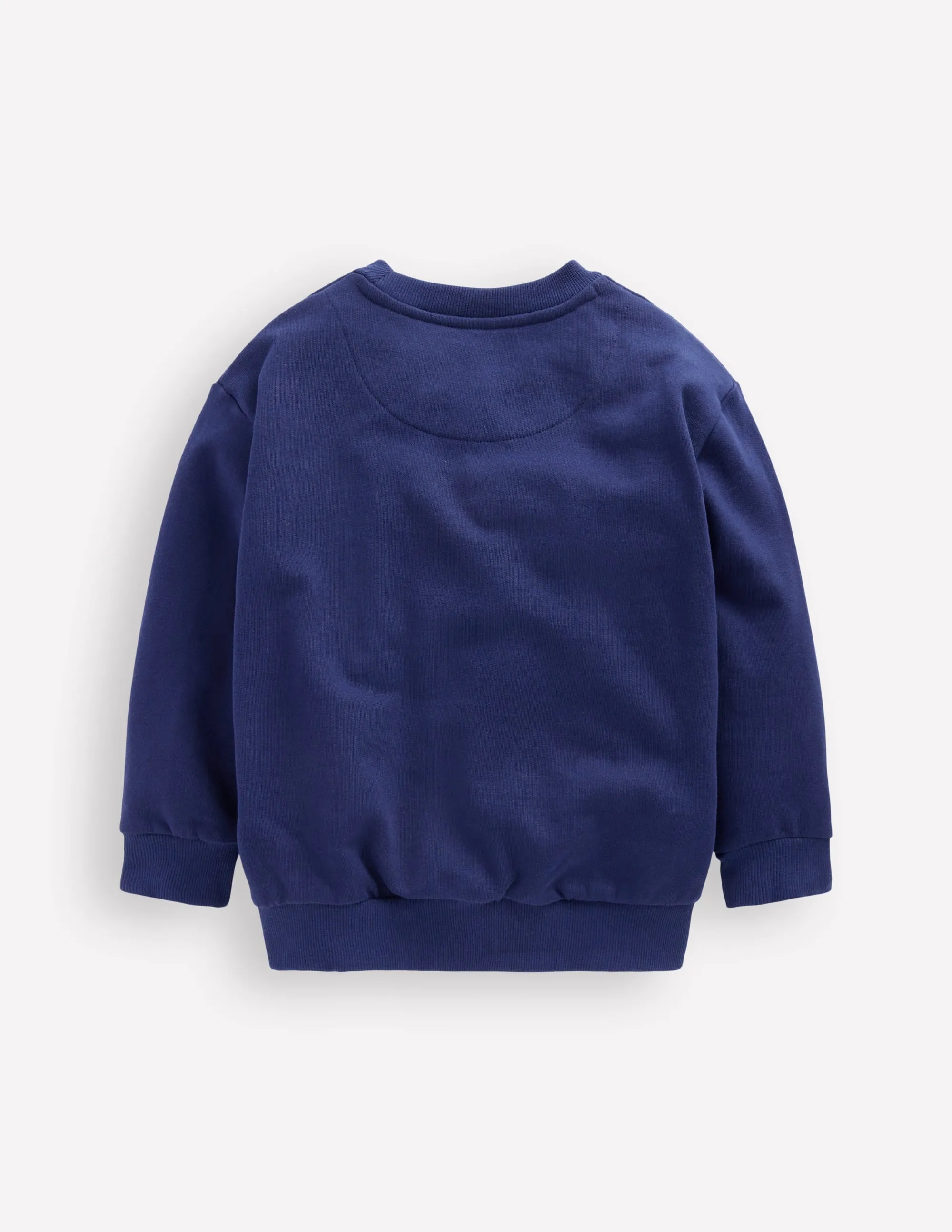 Bobbie Appliqu?? Sweatshirt-College Navy Tigers ThermalLining ZipperedPockets