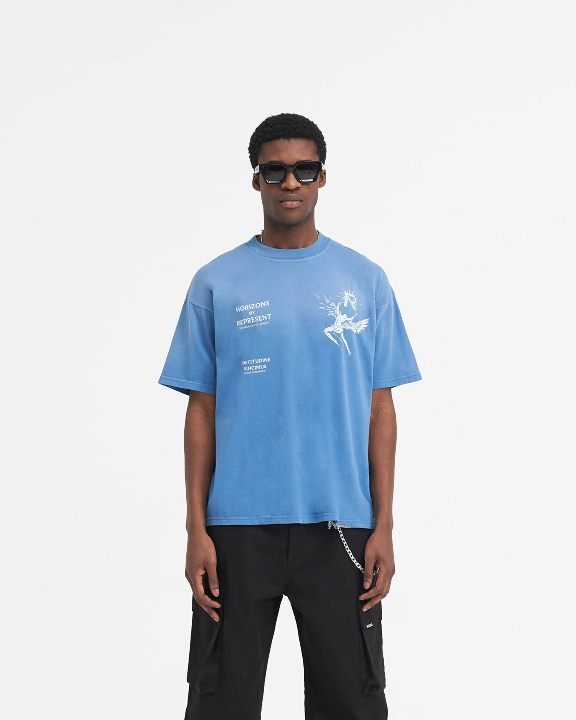 Comfort Fit Essential Style Wear Icarus T-Shirt - Sky Blue