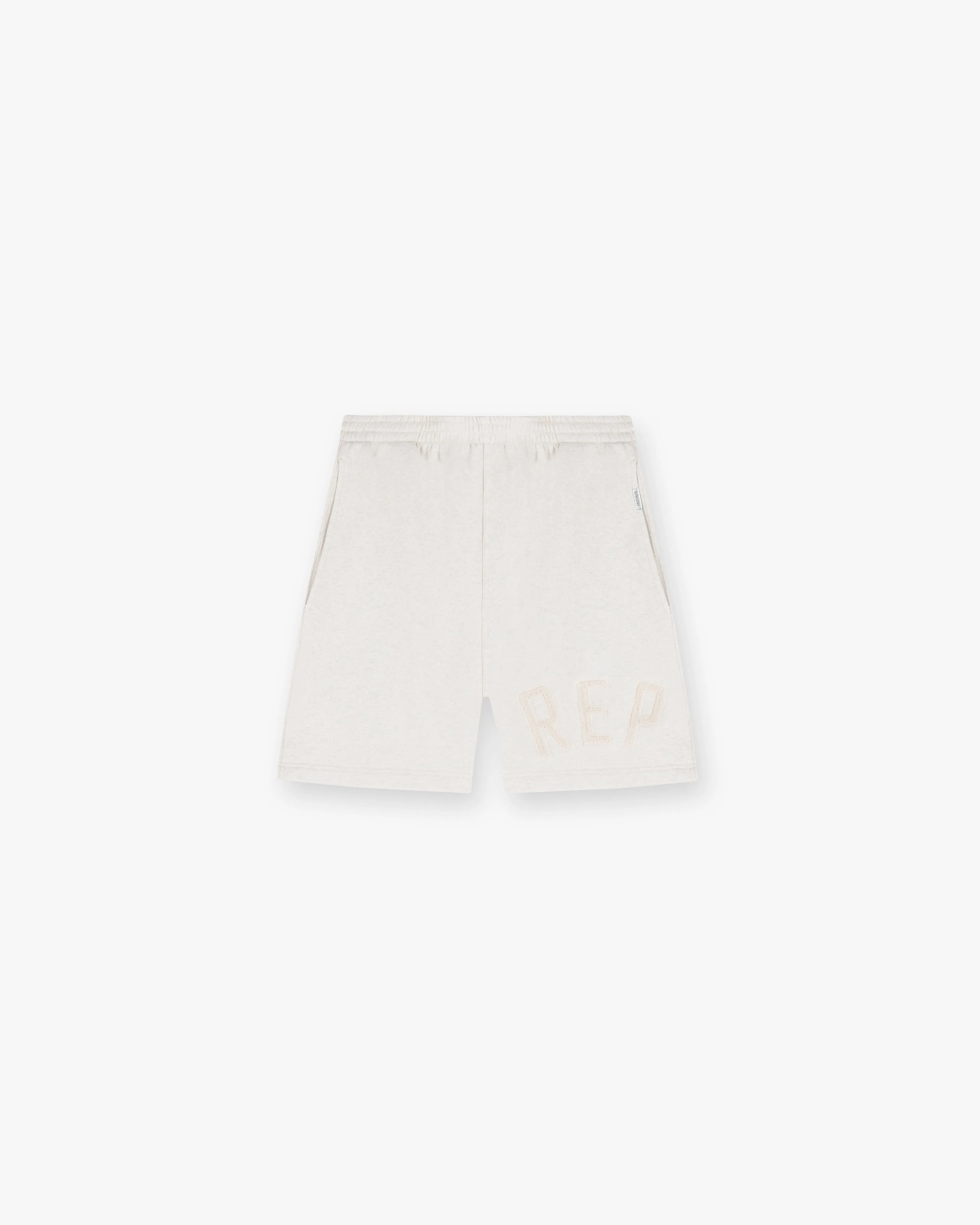 Daily Layer Move Friendly Rep Applique Shorts - Cream Marl