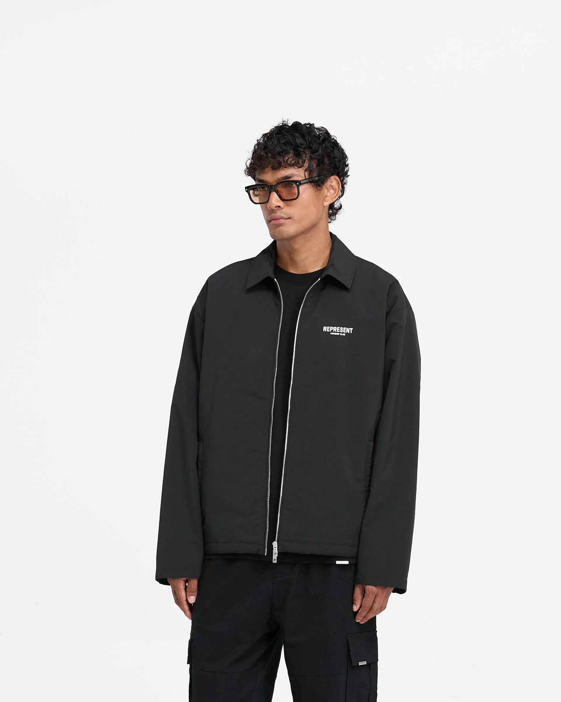 Comfortable Feel Represent Owners Club Coach Jacket - Black