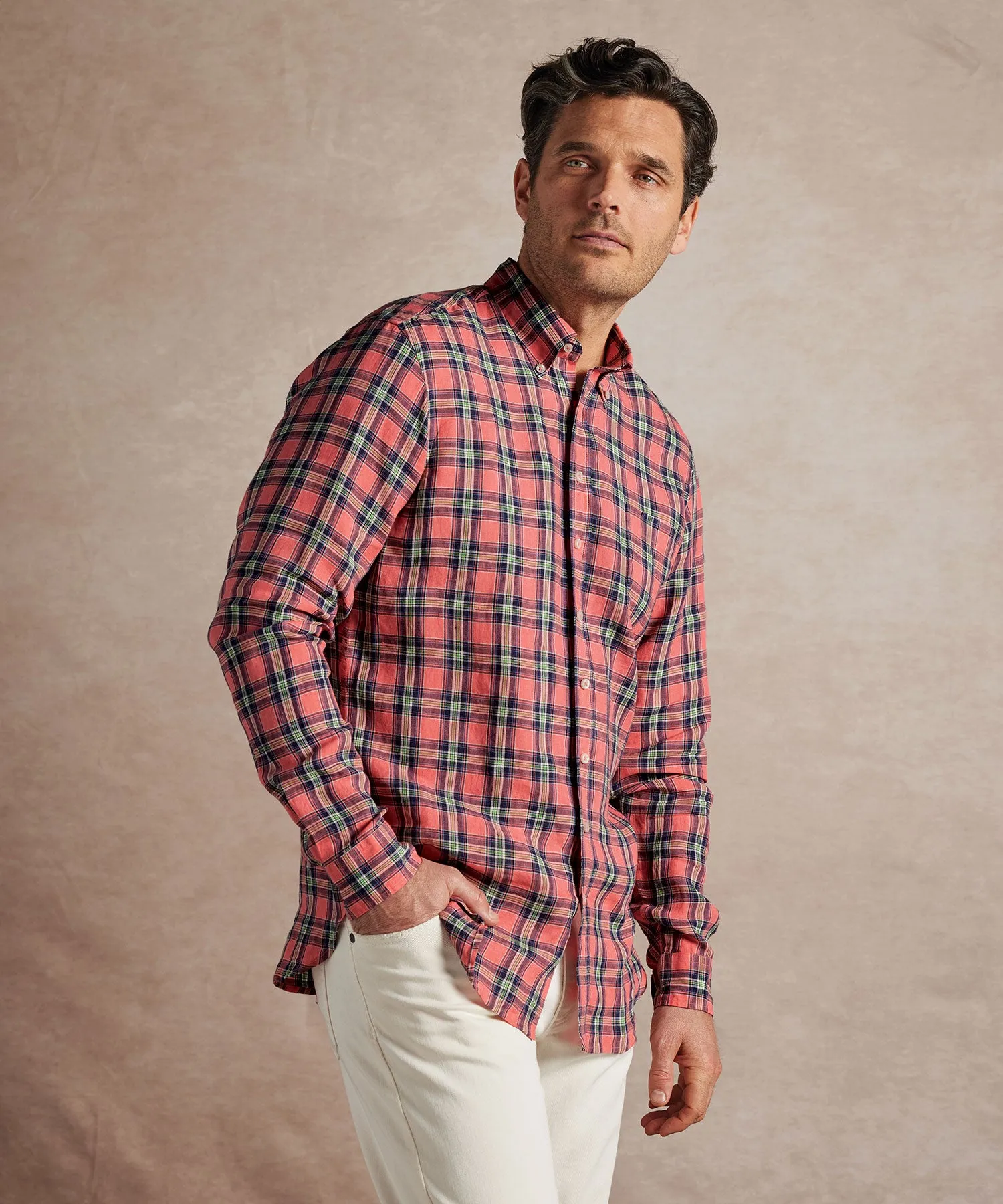 Fleetwood Box Plaid Shirt Black Tie Optional