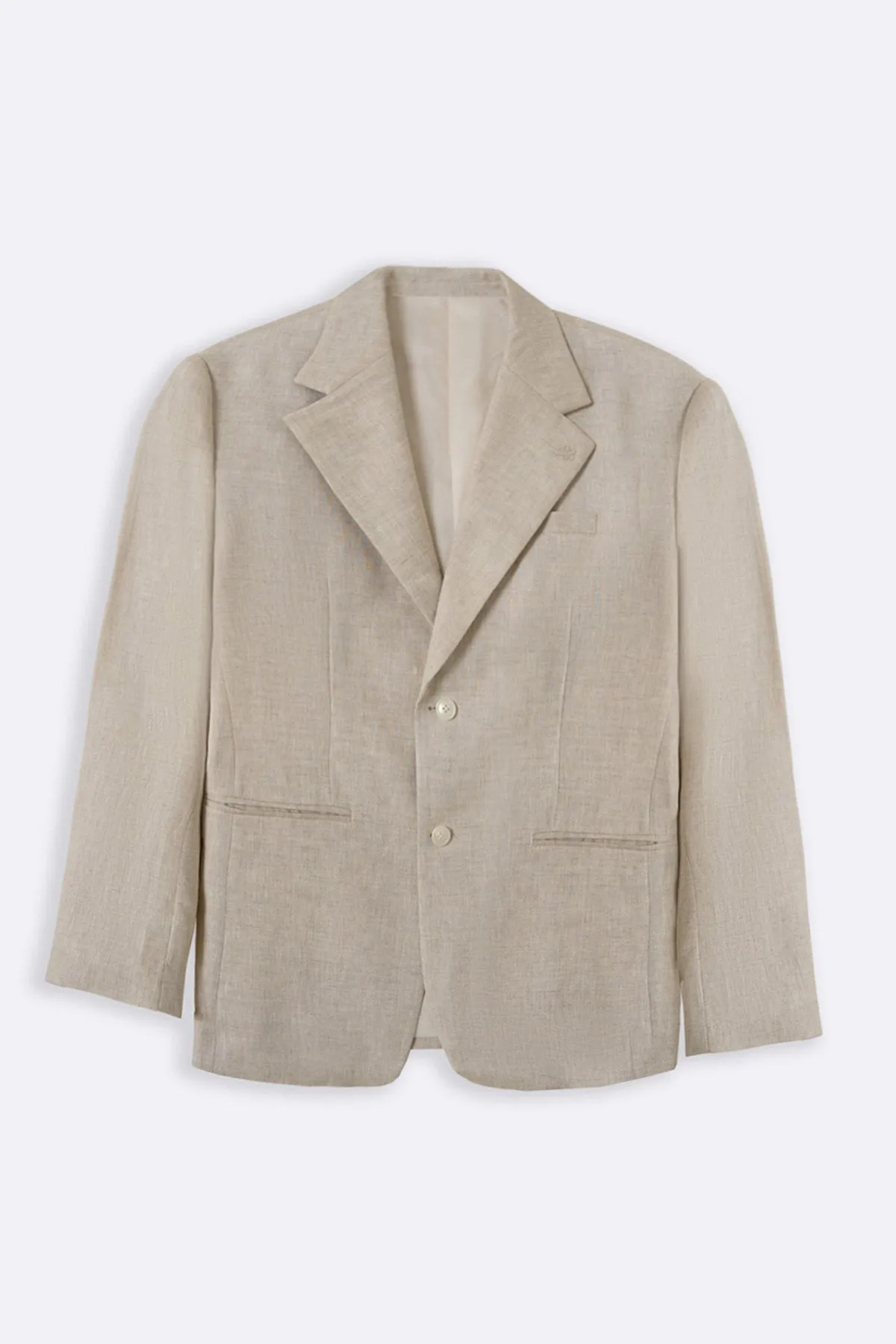 PURE LINEN BLAZER Eco Friendly Coating
