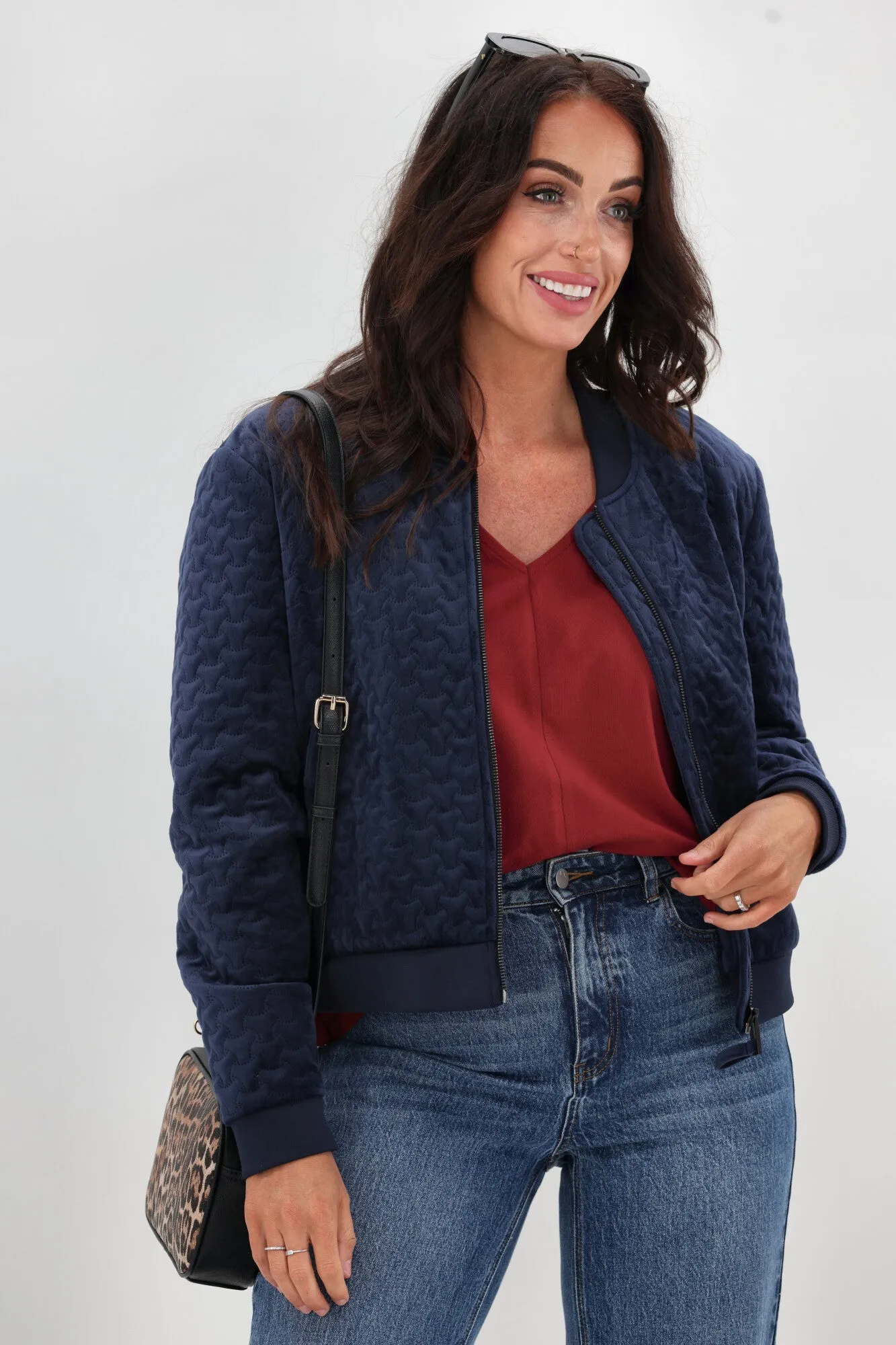 Shine On Essentials Cap Sleeve Top Cranberry OdorResistant Coating