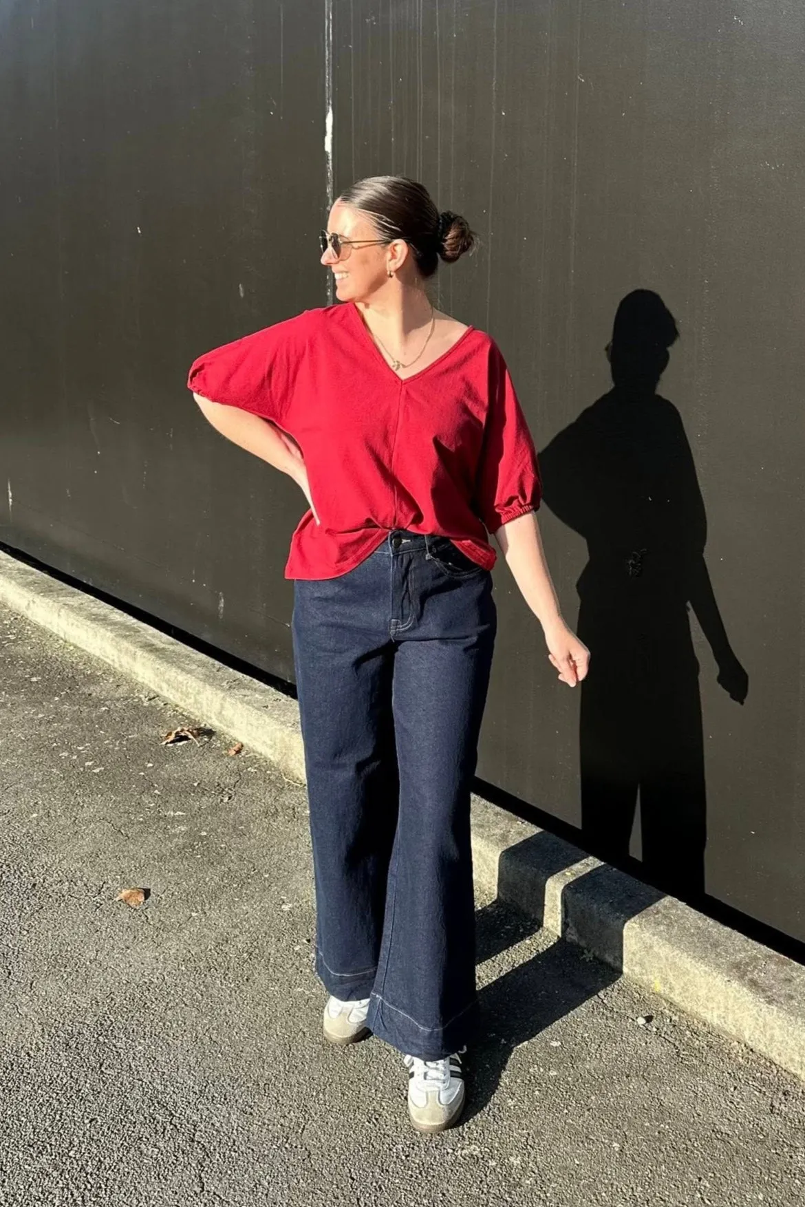 Bamboo Fiber Fabric Shine On Essentials Cap Sleeve Top Cranberry