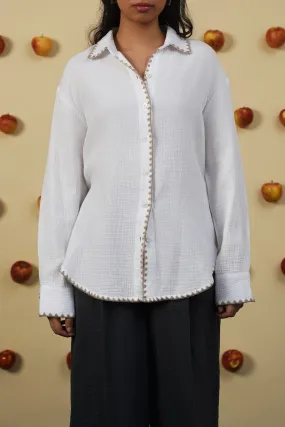 Eco-Friendly Fabric Black Tie Optional MUSLIN RESORT SHIRT