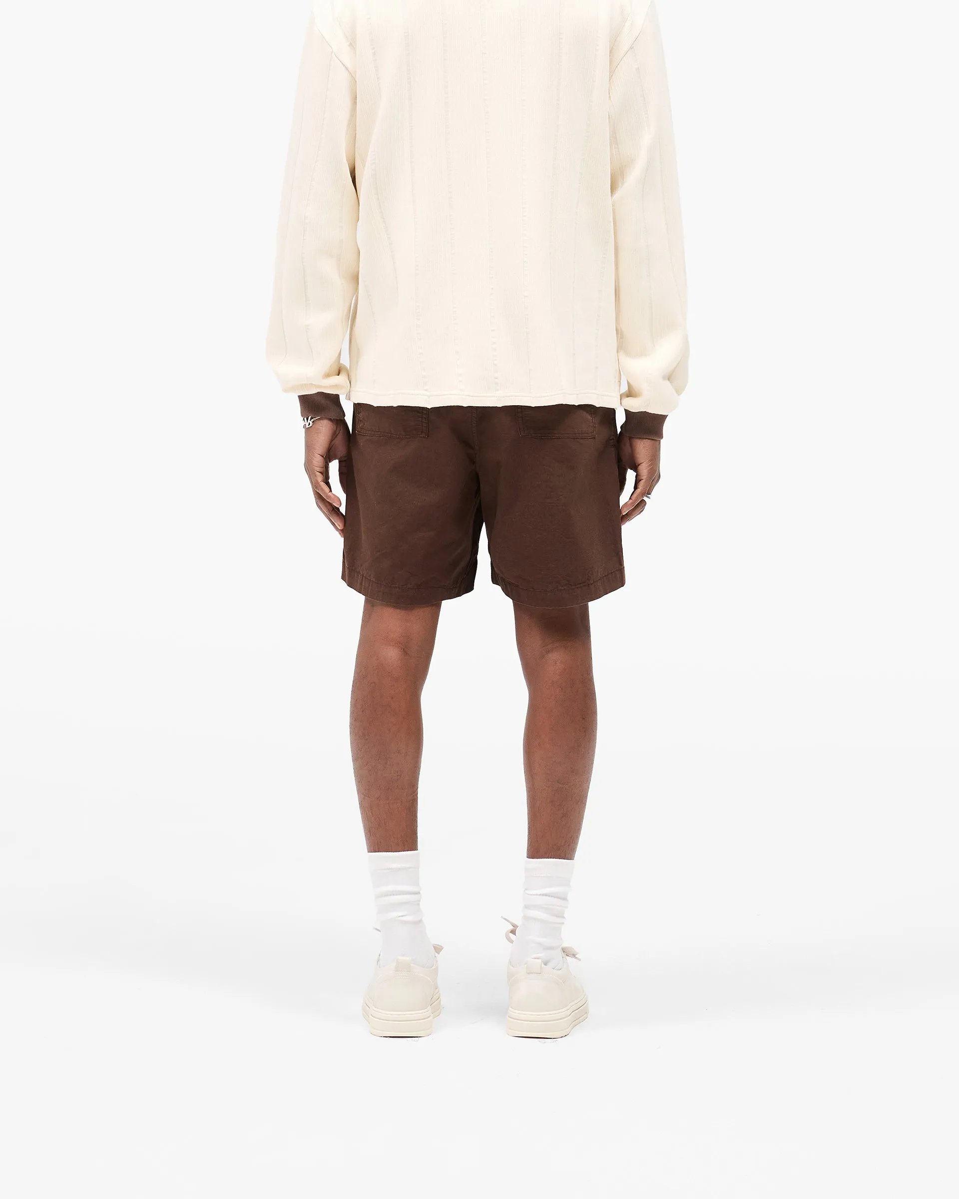 shrink-resistant Front Pocket Cargo Short - Tobacco