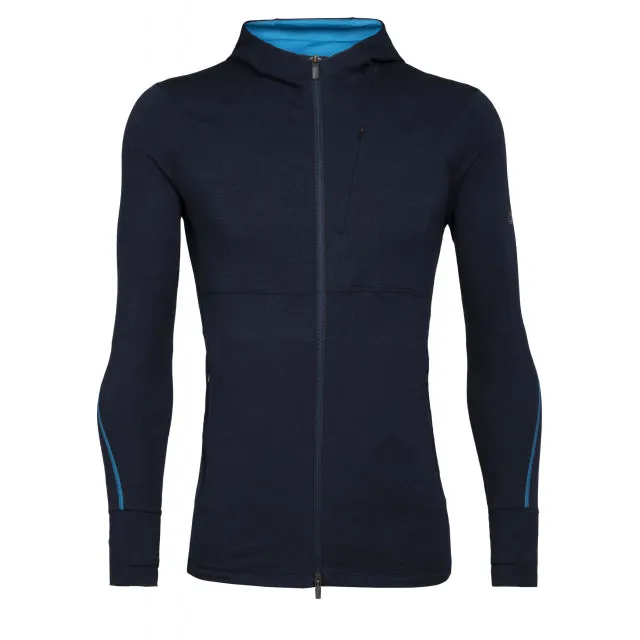 No Smell Men's Merino Quantum II Long Sleeve Zip Hood Jacket