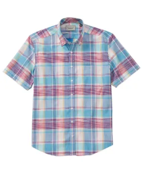 Space-Dyed Plaid Sport Shirt Comfort Wear