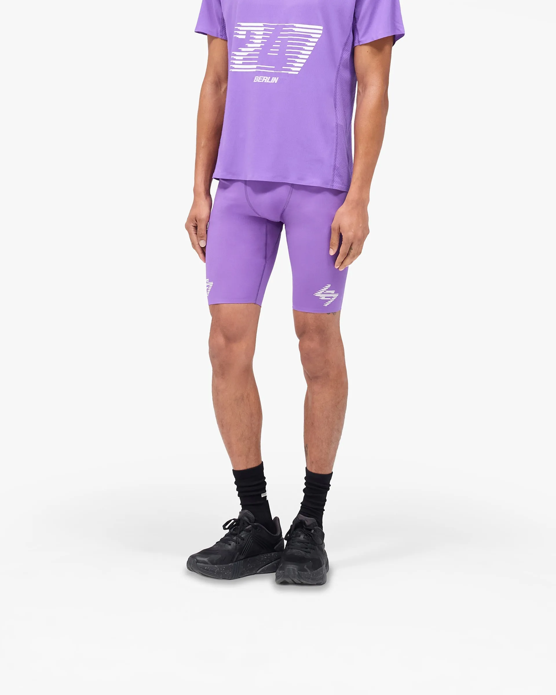 247 Berlin Half Tight - Purple vacation look