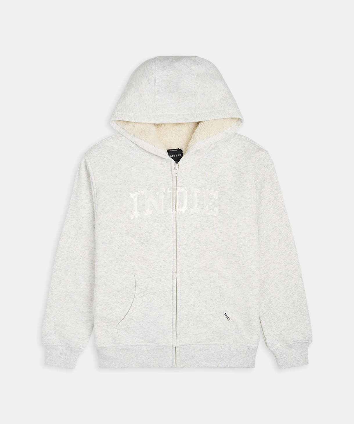 The Sherpa Huntington Hoodie - Light Grey Marle/White Quick Fit Comfort Sport Performance Design