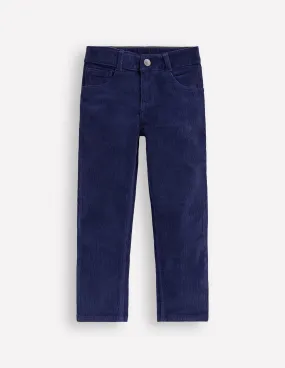 Classic Cord Trousers-Bright Blue Active Appeal
