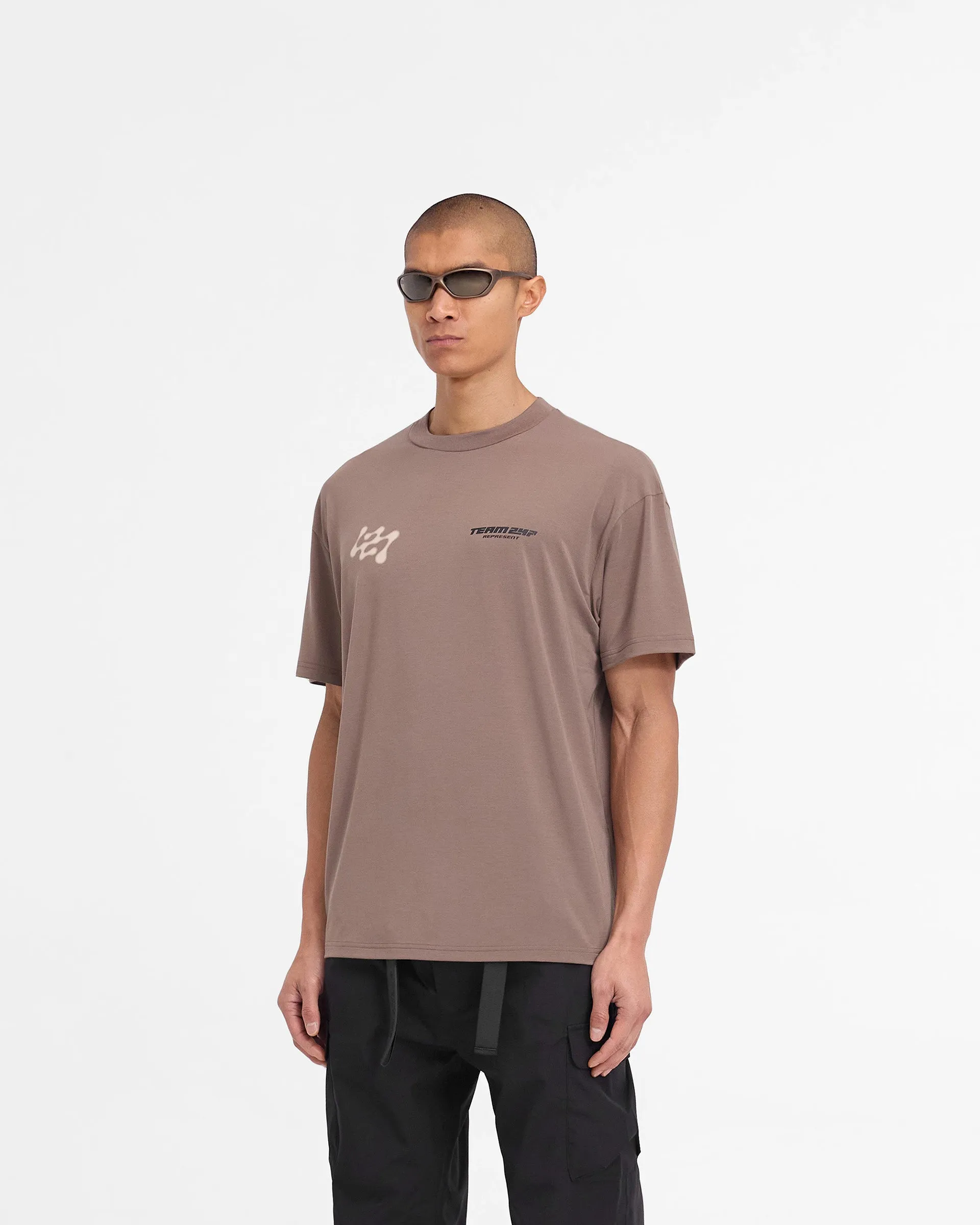 Effortless Vibe Comfy Pieces 247 Future Terrains Oversized T-Shirt - Umber