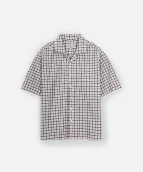 Subtle design Smooth Zipper Design The Torrente S/s Shirt - Stone/Navy