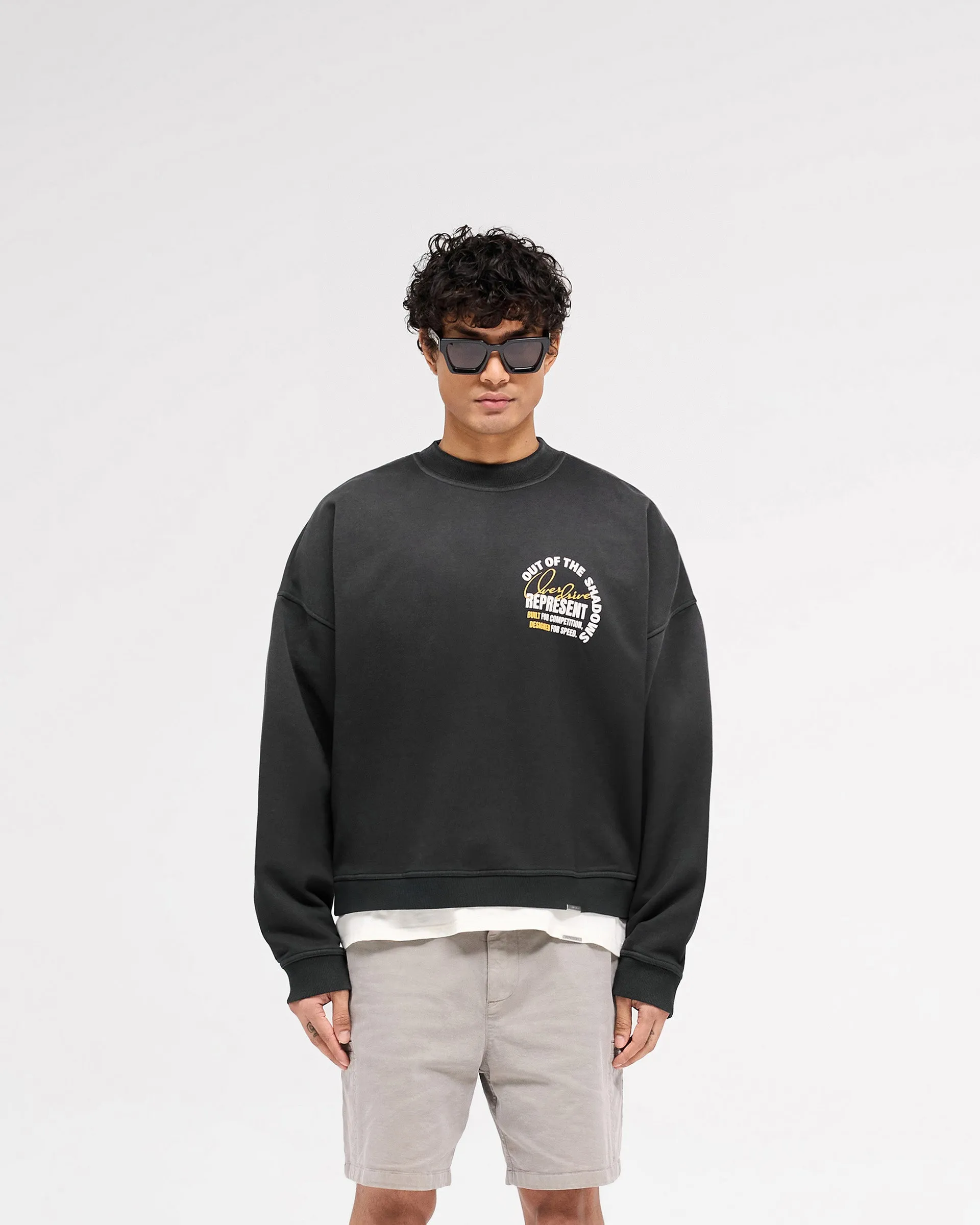 Comfy Vibe Formal Casual Out Of The Shadows Sweater - Stained Black