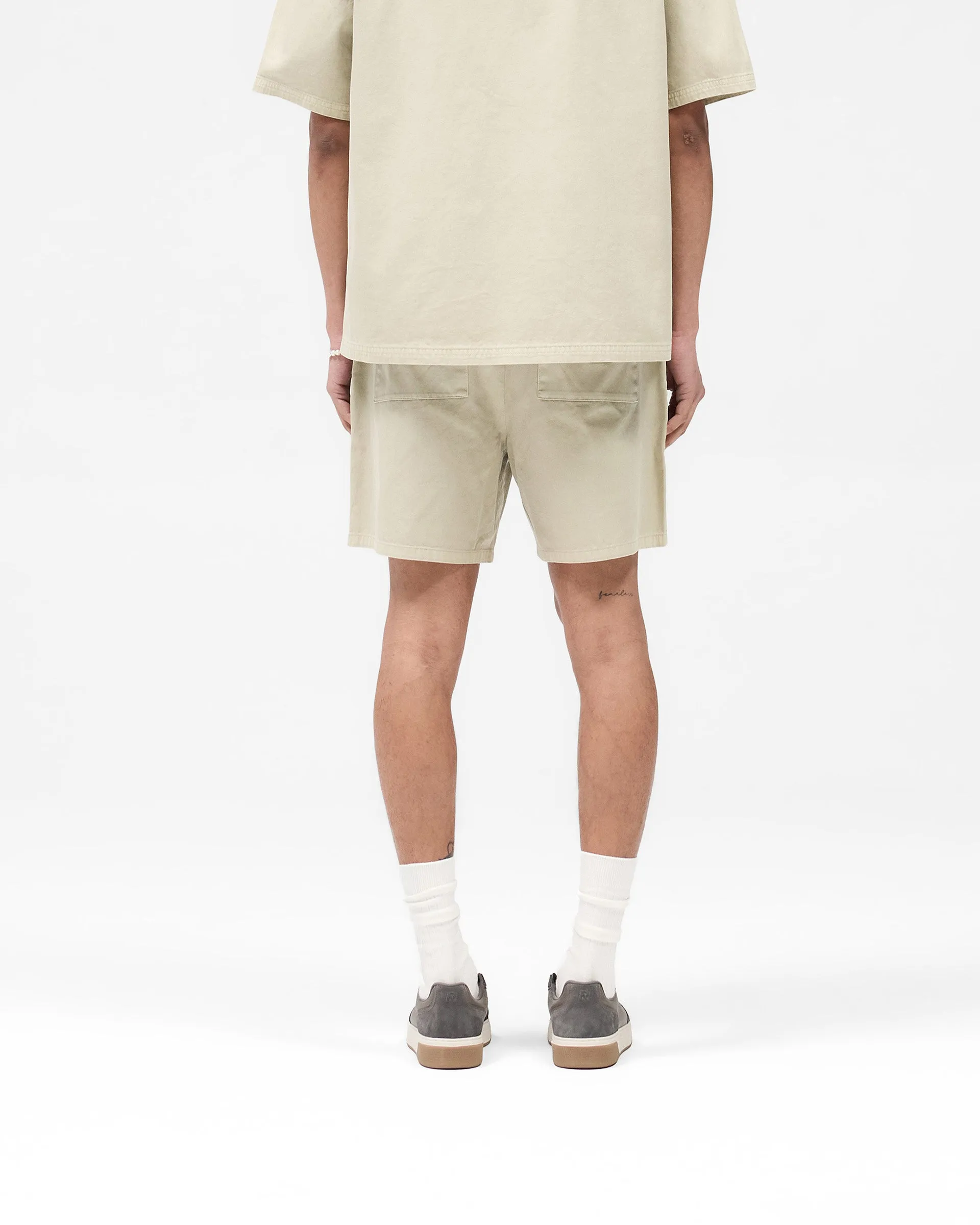 Cotton Tailored Short - Beige Quick Layer Summer Fashion