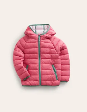 Pack-Away Padded Jacket-Rose Pink Seam Sealed