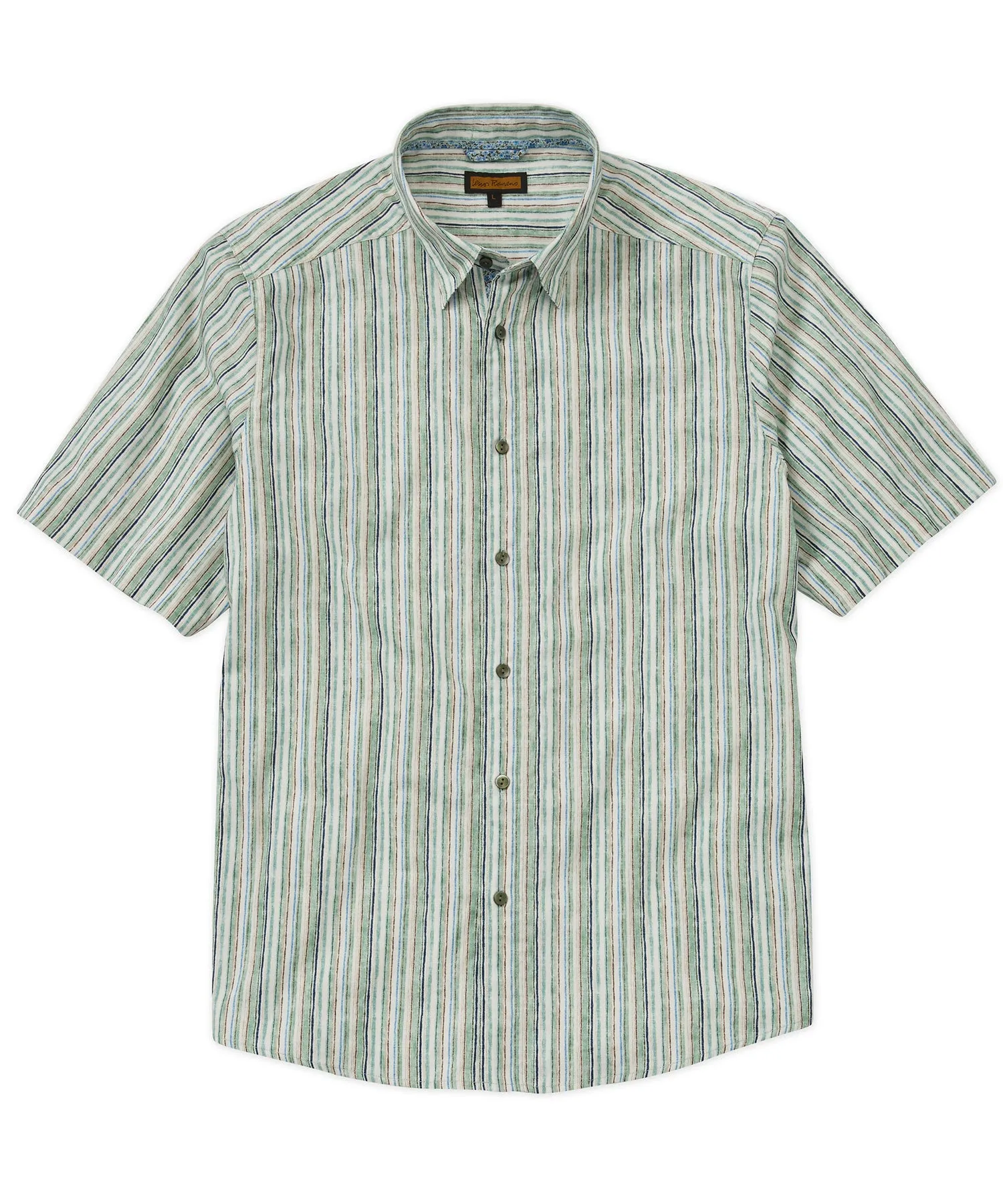 Painted Stripe Short-Sleeve Sport Shirt Workwear Ready