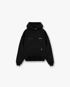 Modern Relaxed Patron Of The Club Hoodie - Black