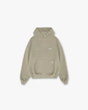 Patron Of The Club Hoodie - Khaki Pink Front Pocket Comfy Basics