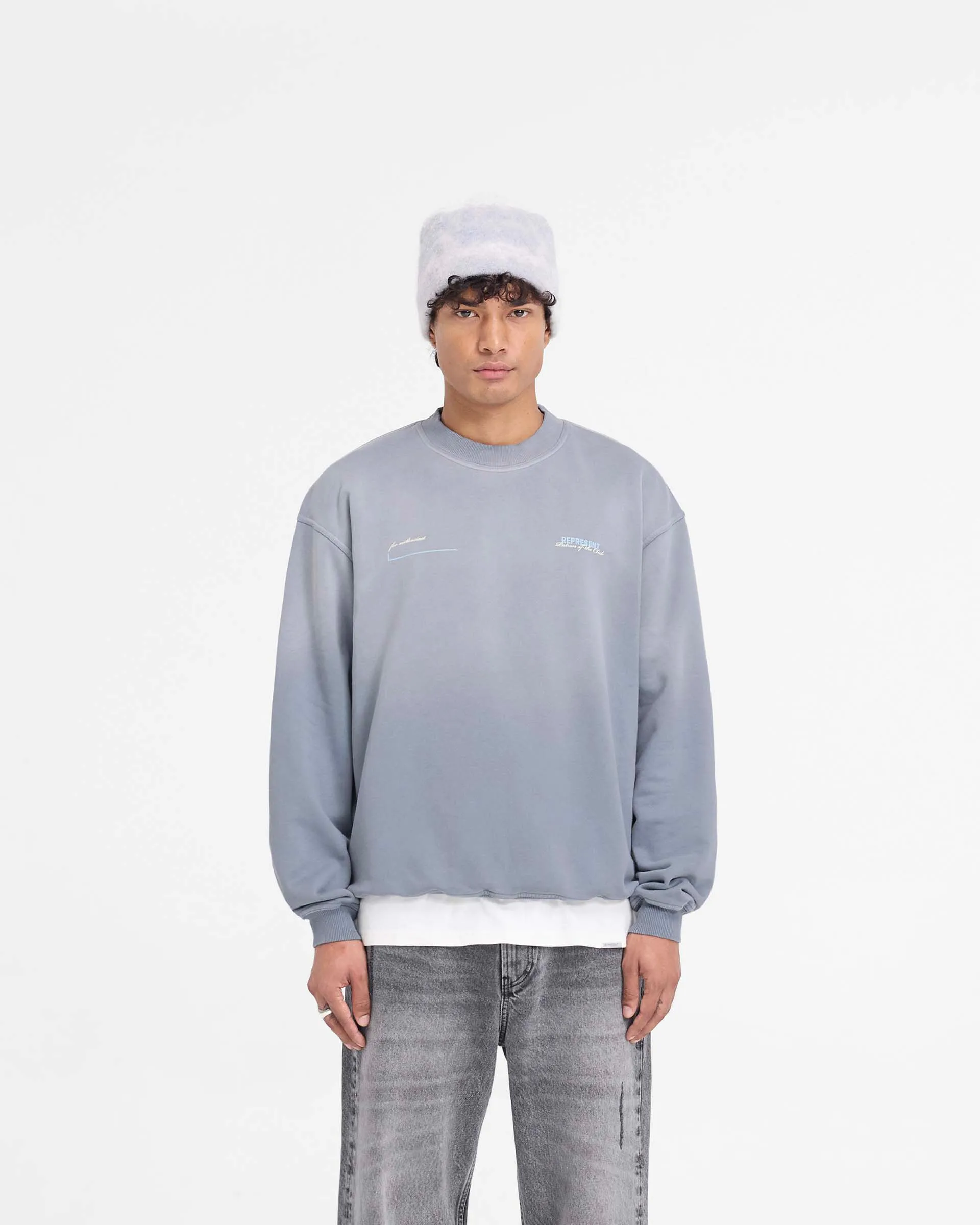 Popular Patron Of The Club Sweater - Washed Grey