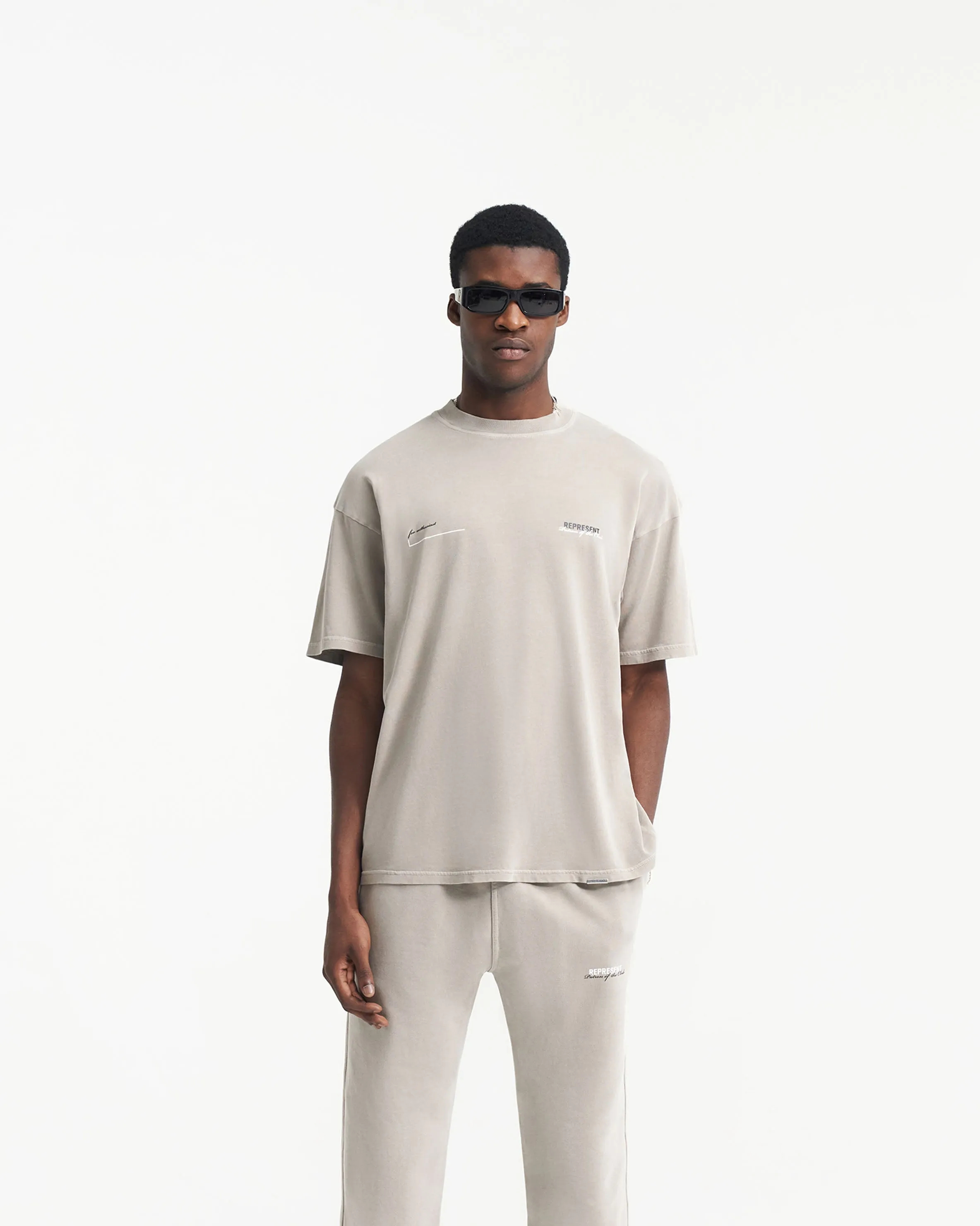 Patron Of The Club T-Shirt - Mudstone Microfiber Blend Picnic