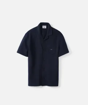 The New Flynn S/s Shirt - Navy Casual Chic