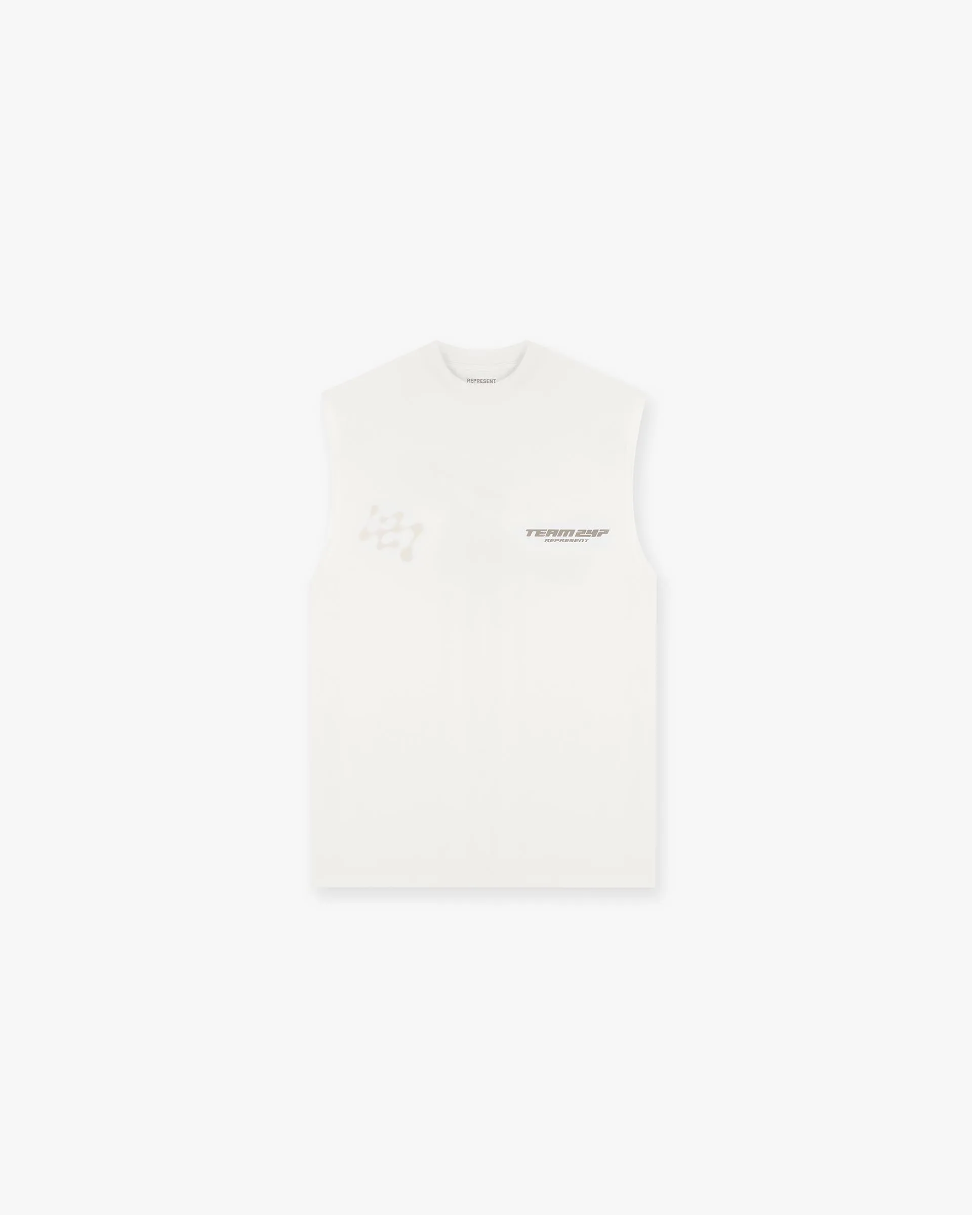 247 Future Terrains Oversized Tank - Flat White Non Irritating Collar