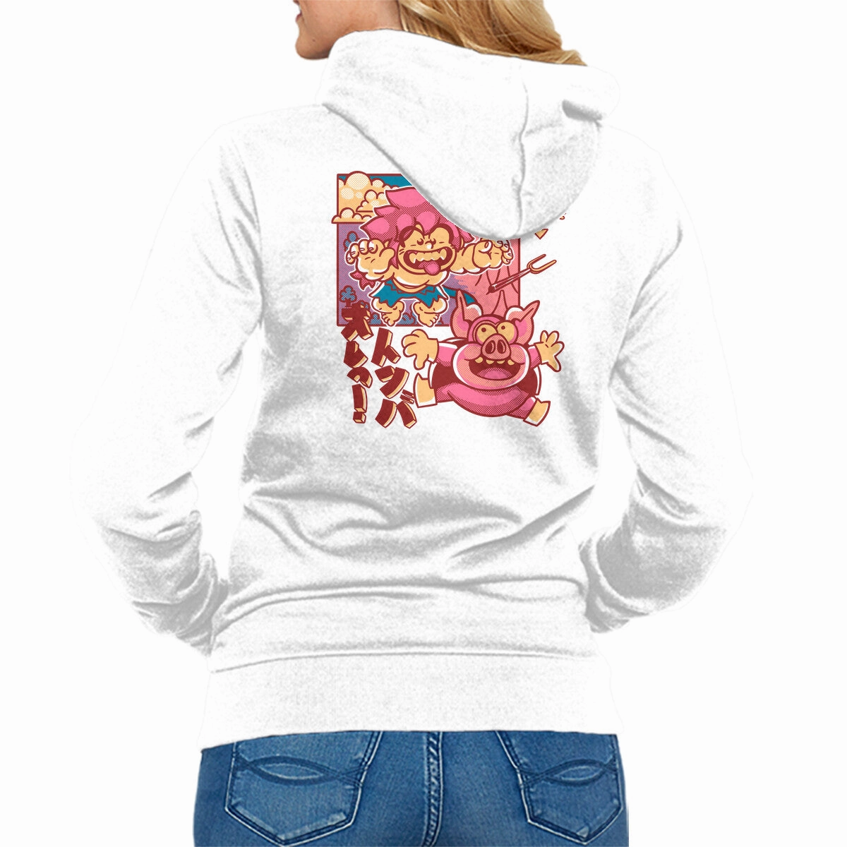 Casual Hoodie Style Defeating Pigs