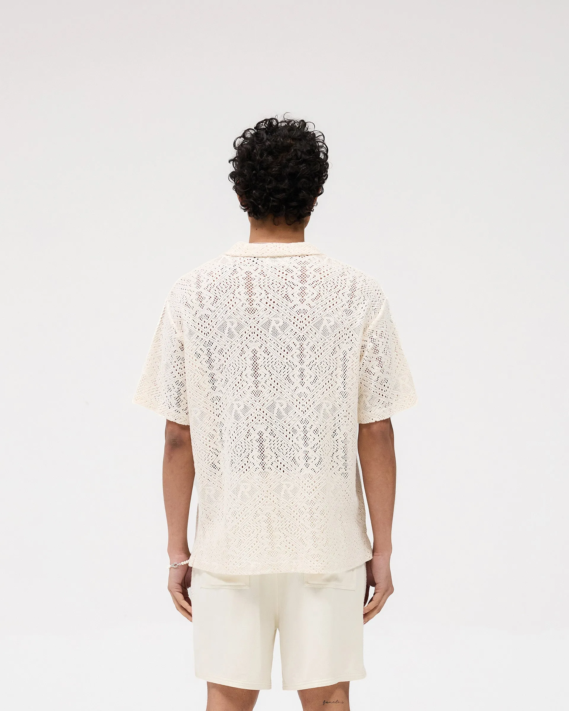Cozy pieces All Over Crochet Shirt - Off White