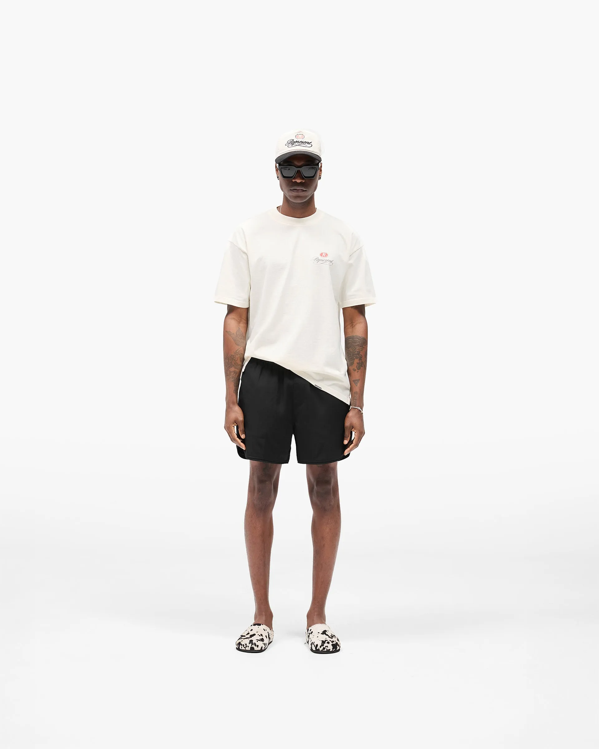 All Season Wear Piped Track Short - Jet Black