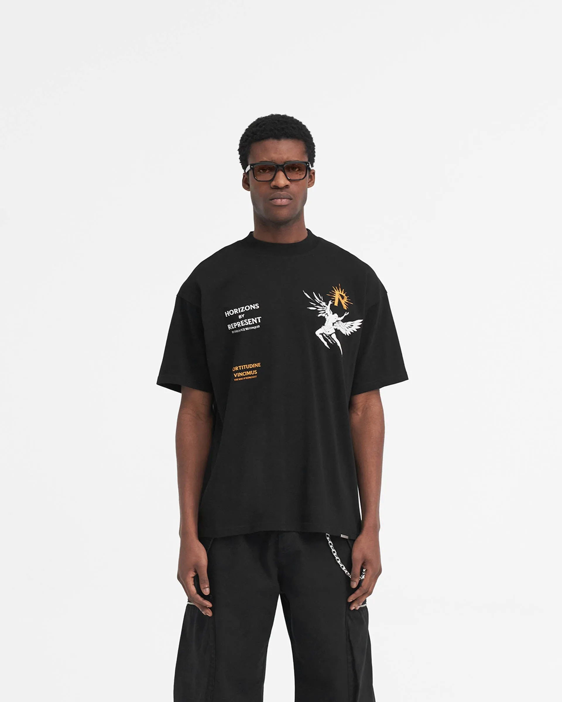 Sustainable production Trendy Top Icarus T-Shirt - Jet Black