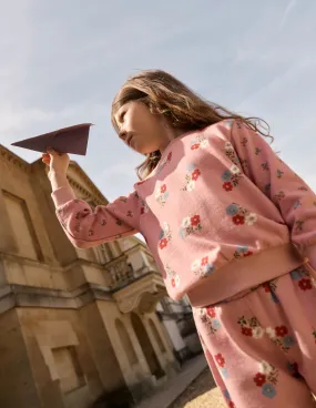 Printed Sweatshirt-Hotchpotch Floral UPF Protective Fabric