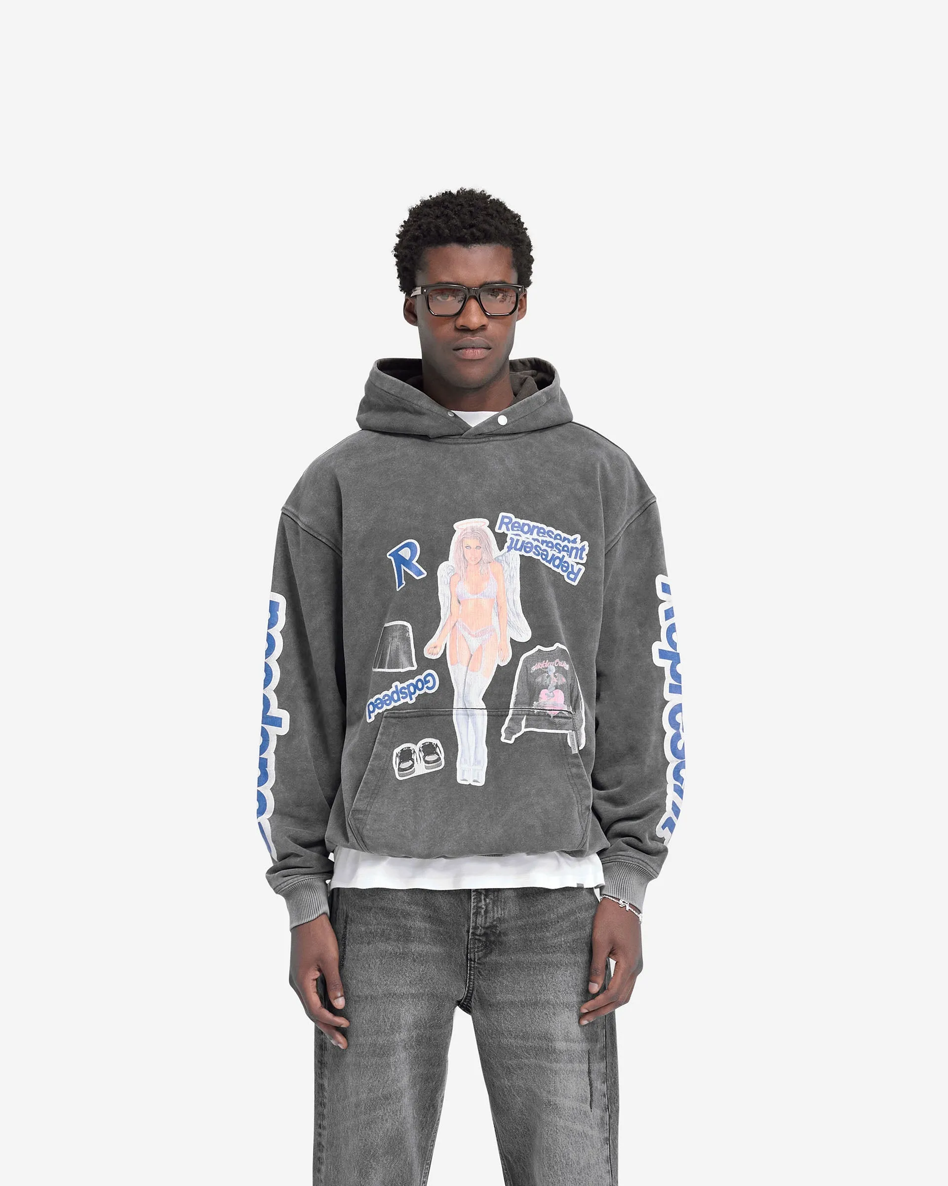 Essential Comfort Question Your Innocence Hoodie - Vintage Grey