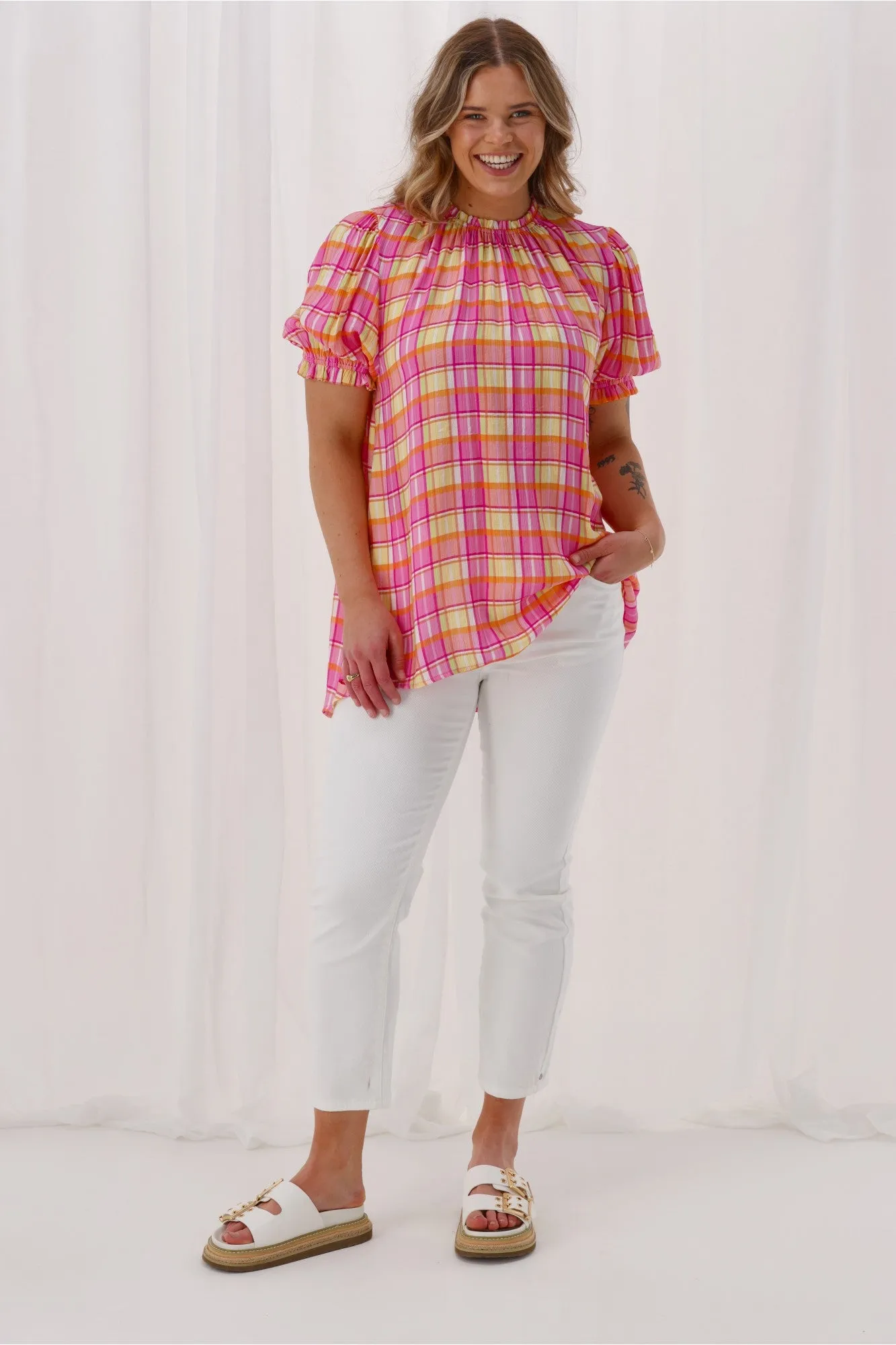 Zero Waste Cut Pattern Sunday Boho Farrah Blouse Print