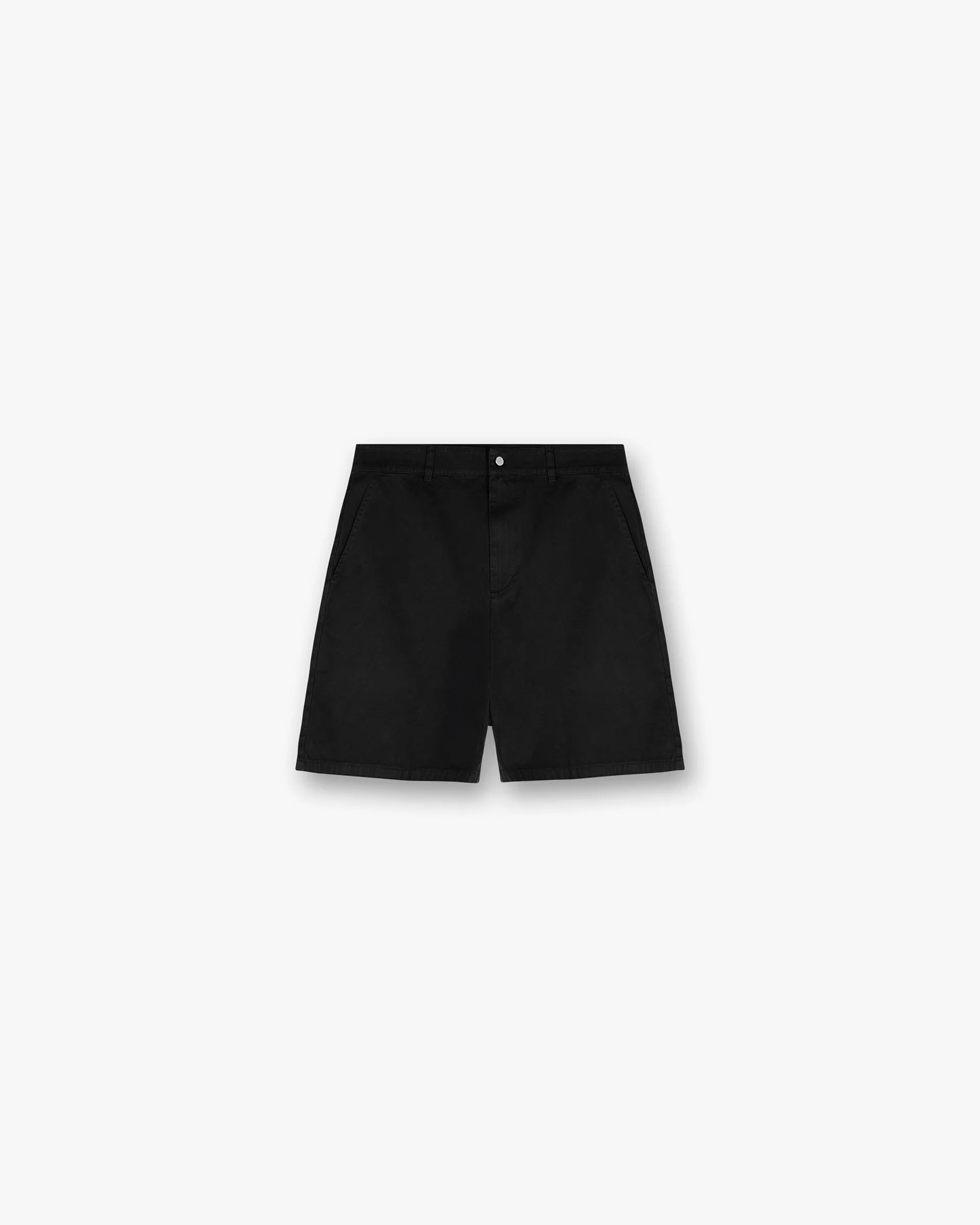 Slim Profile Cotton Tailored Short - Jet Black