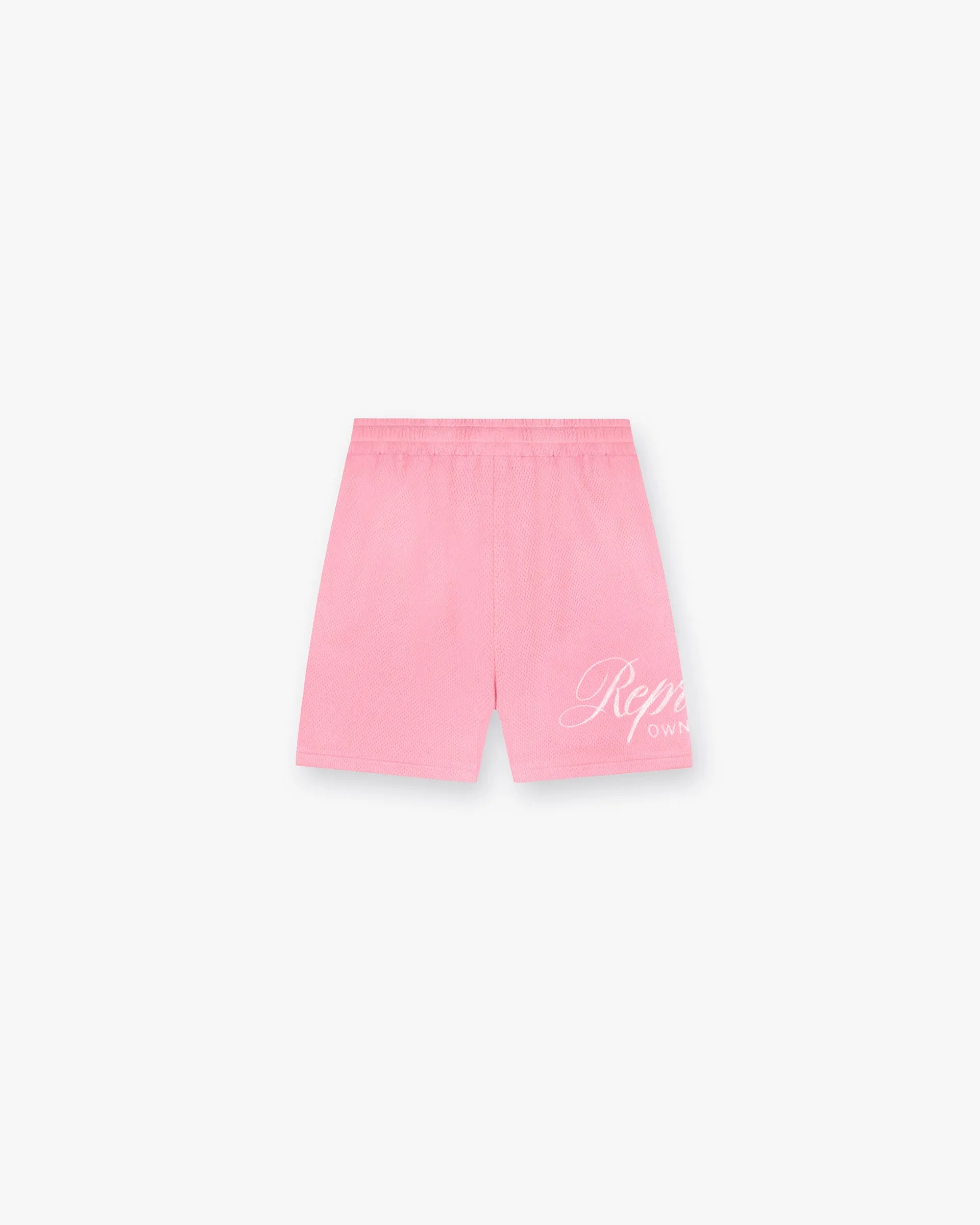 hiking clothes Represent Owners Club Script Mesh Shorts - Pink