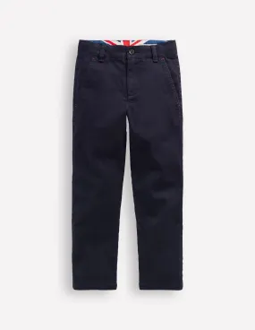 Classic Chinos-Dark Navy Minimal Waist Quick Conversion Hem