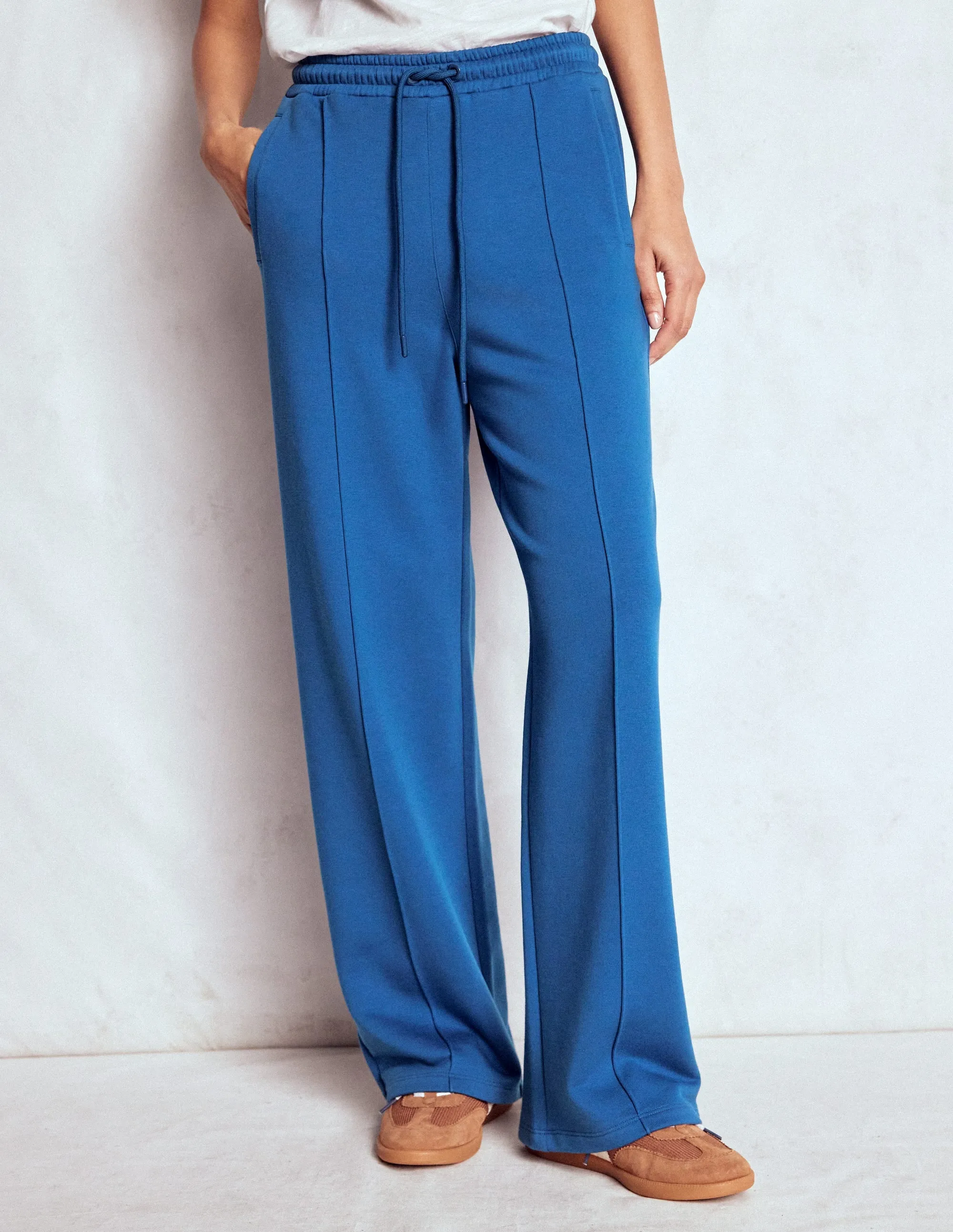 Multi-way wear MoistureControlLiner Wide Leg Joggers-Tourmaline Blue