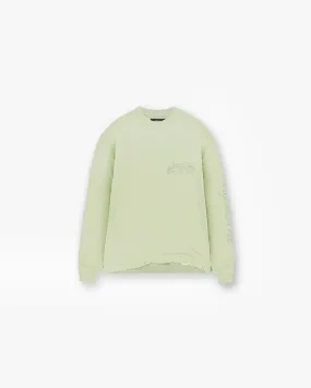 All-day style Raceway Long Sleeve T-Shirt - Matcha