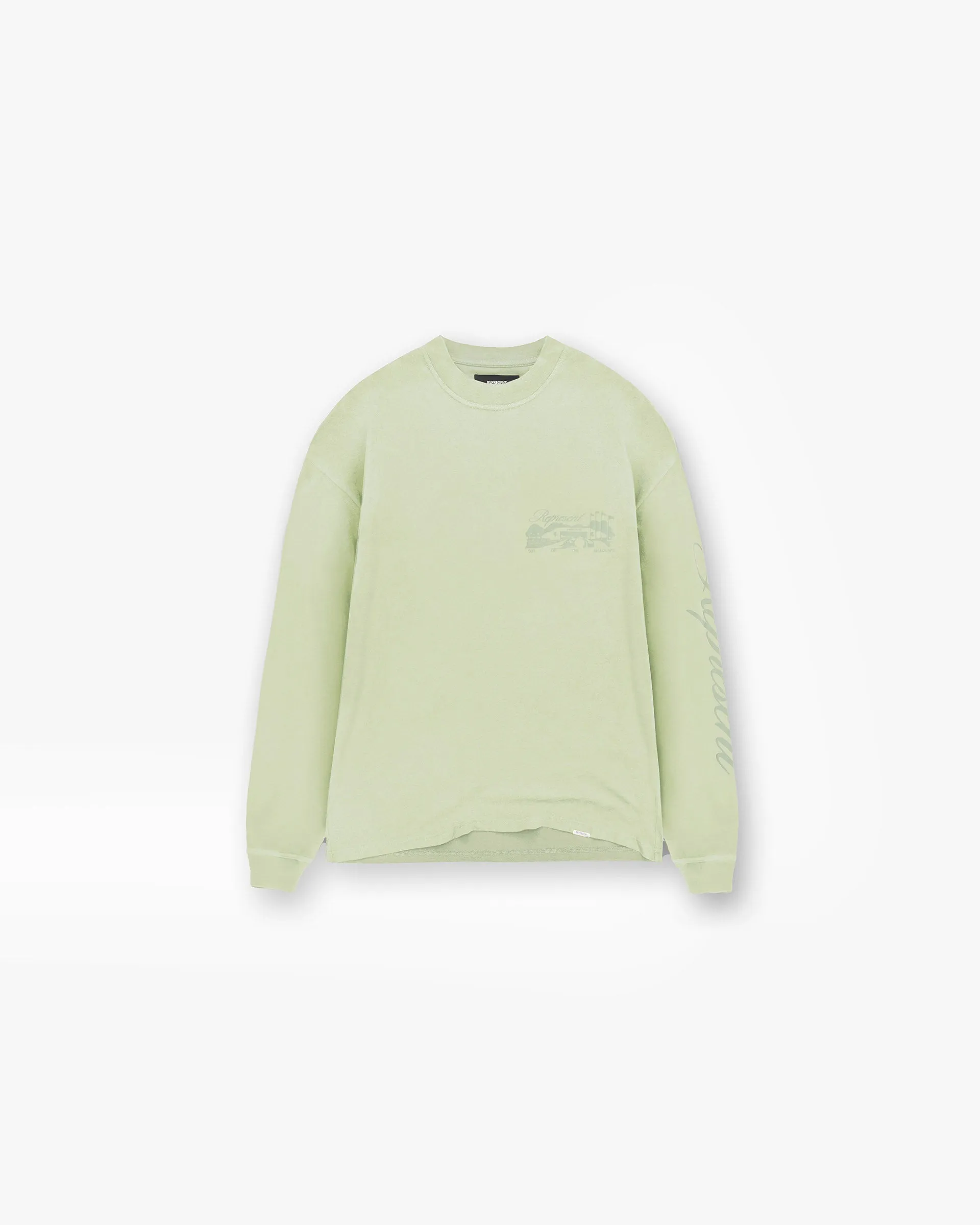 All-day style Raceway Long Sleeve T-Shirt - Matcha