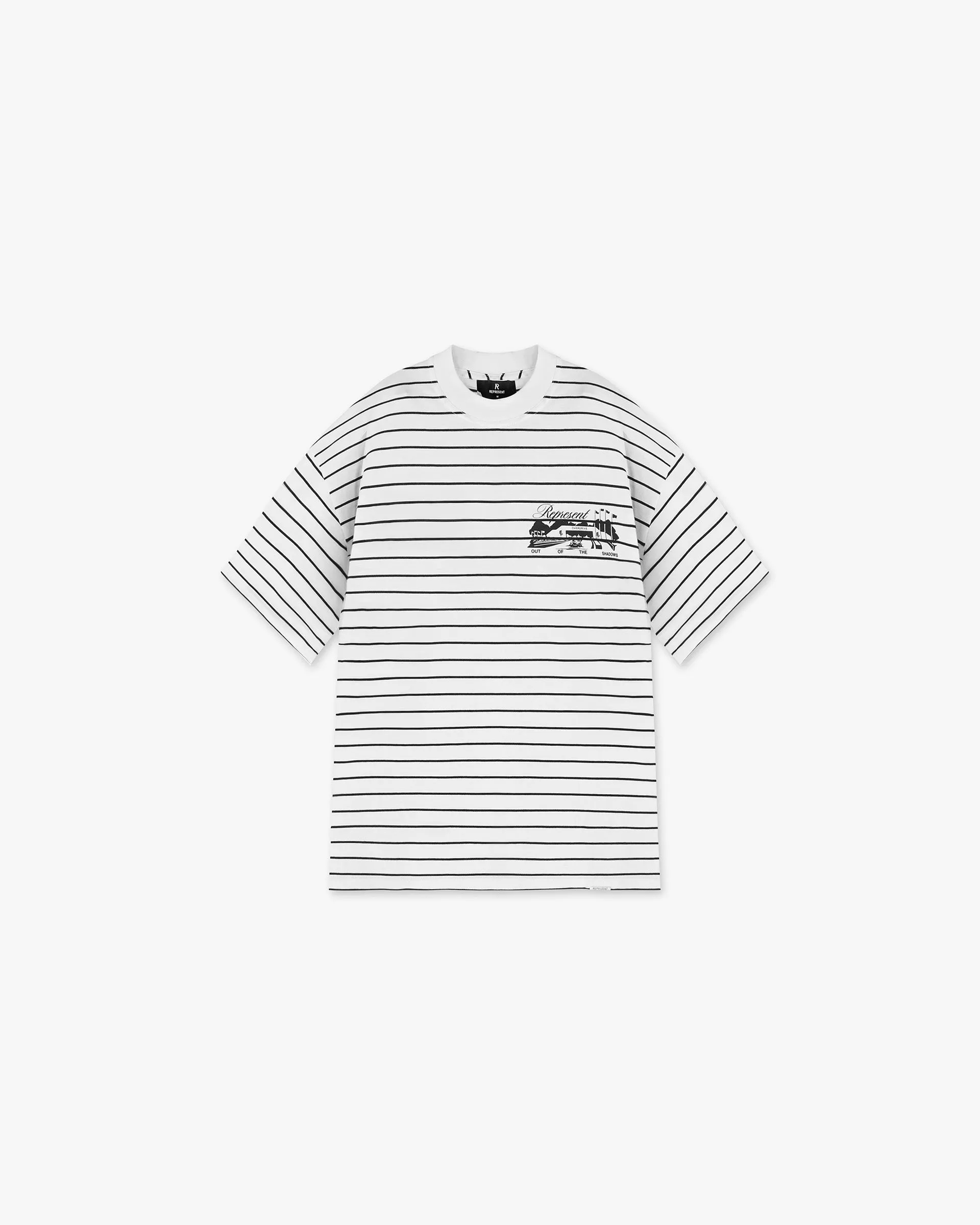 All-Season Comfort Anti Pilling Fabric Raceway T-Shirt - Stripe