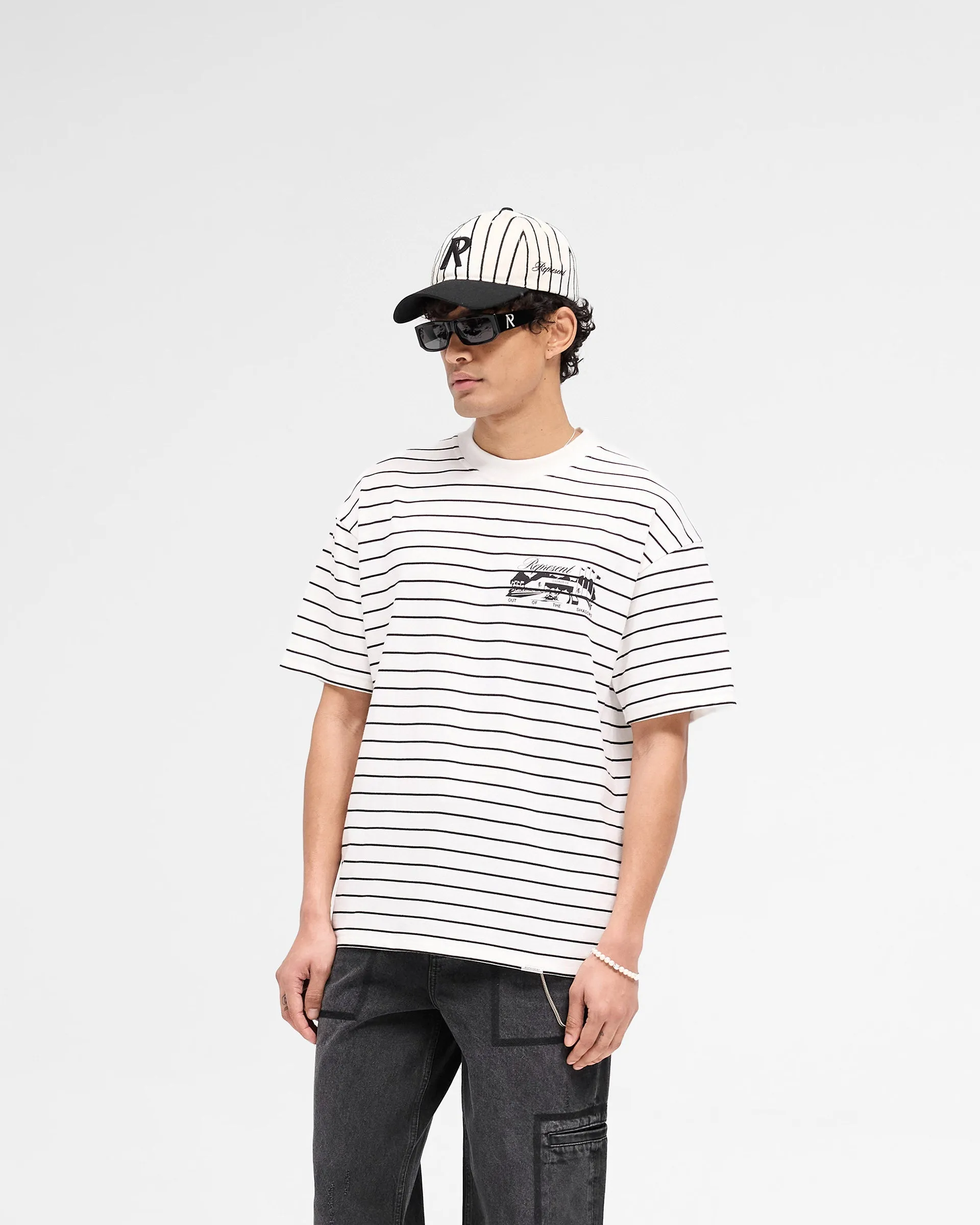 Chilly Day Wear Raceway T-Shirt - Stripe