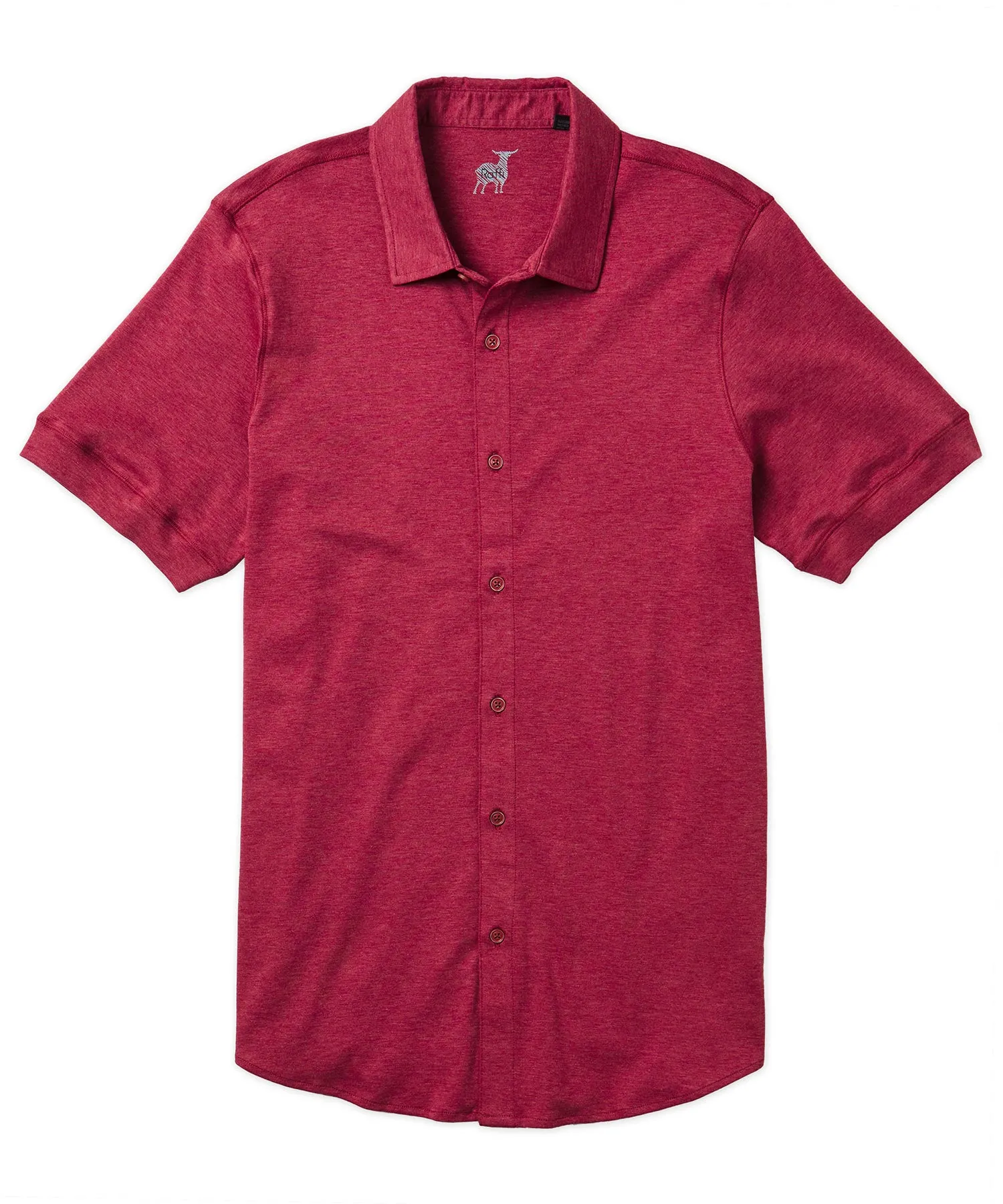 Subtle patterns Raffi Aqua Cotton Sport Shirt