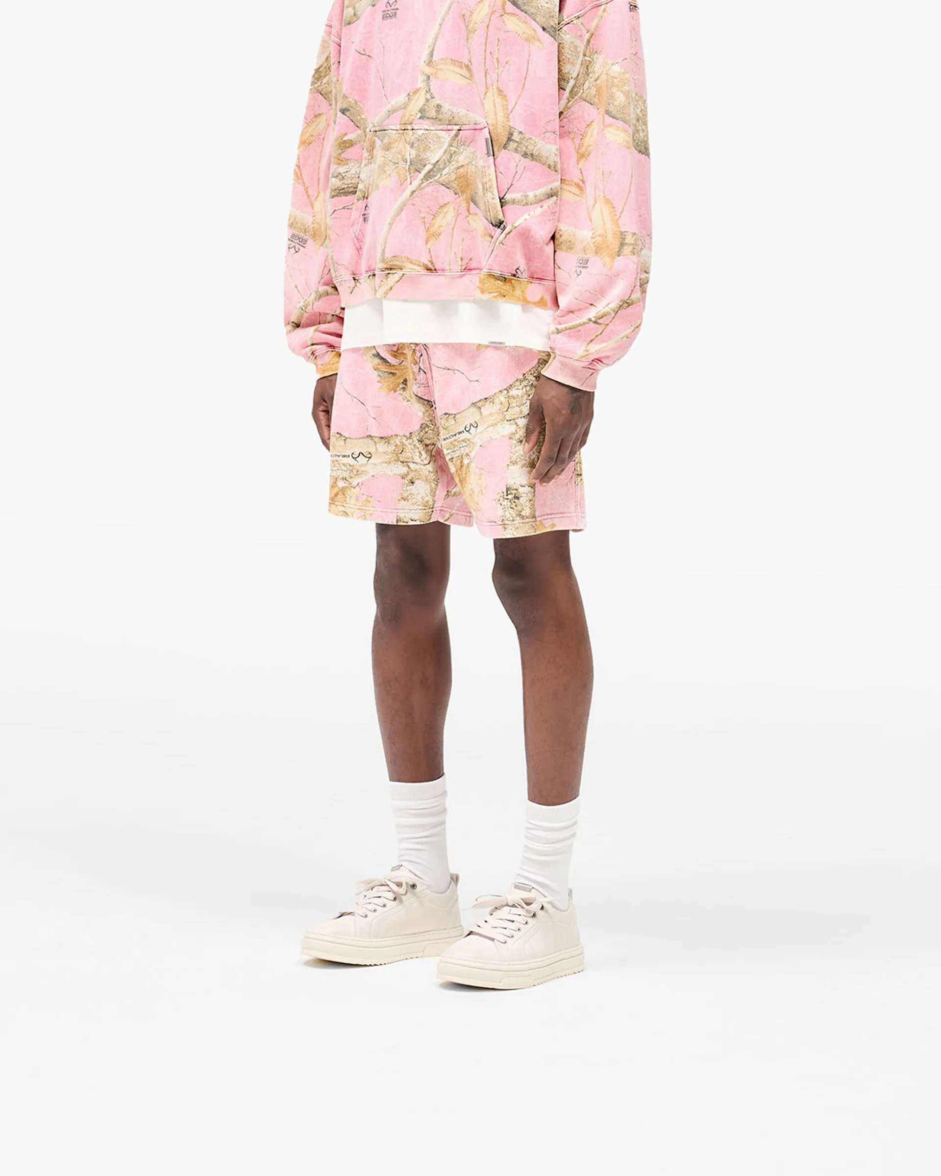 Realtree? Mesh Shorts- Washed Pink Camo retail industry Fit Tech